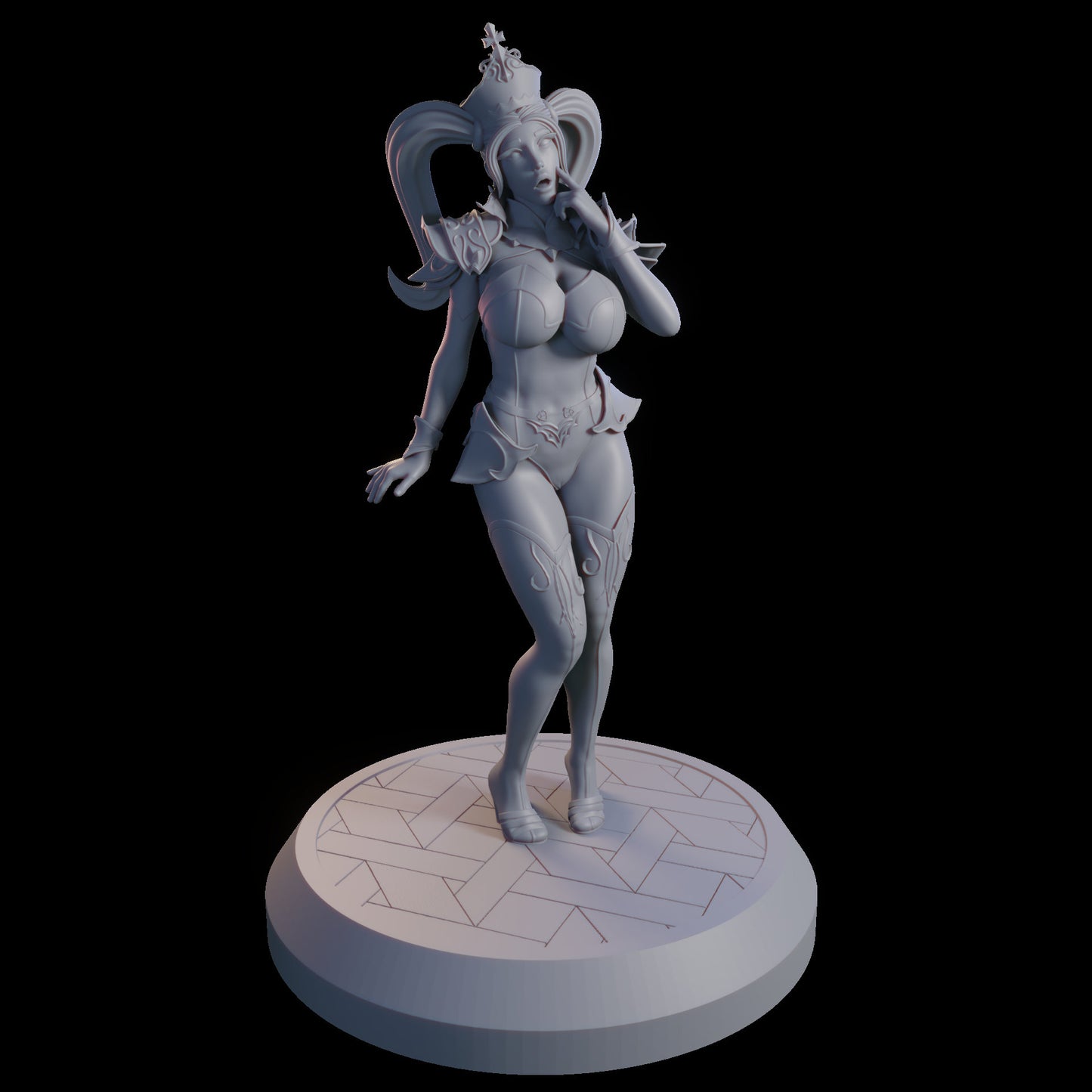 Priestess Aveline Miniature (Standard & NSFW Variations) - QB Works - 28mm / 32mm / 36mm / 75mm