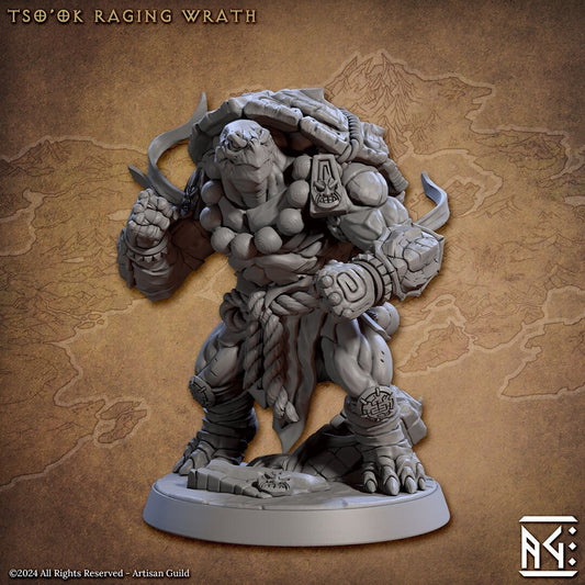 Tso'ok the Raging Wrath Miniature - Artisan Guild - 28mm / 32mm / 36mm