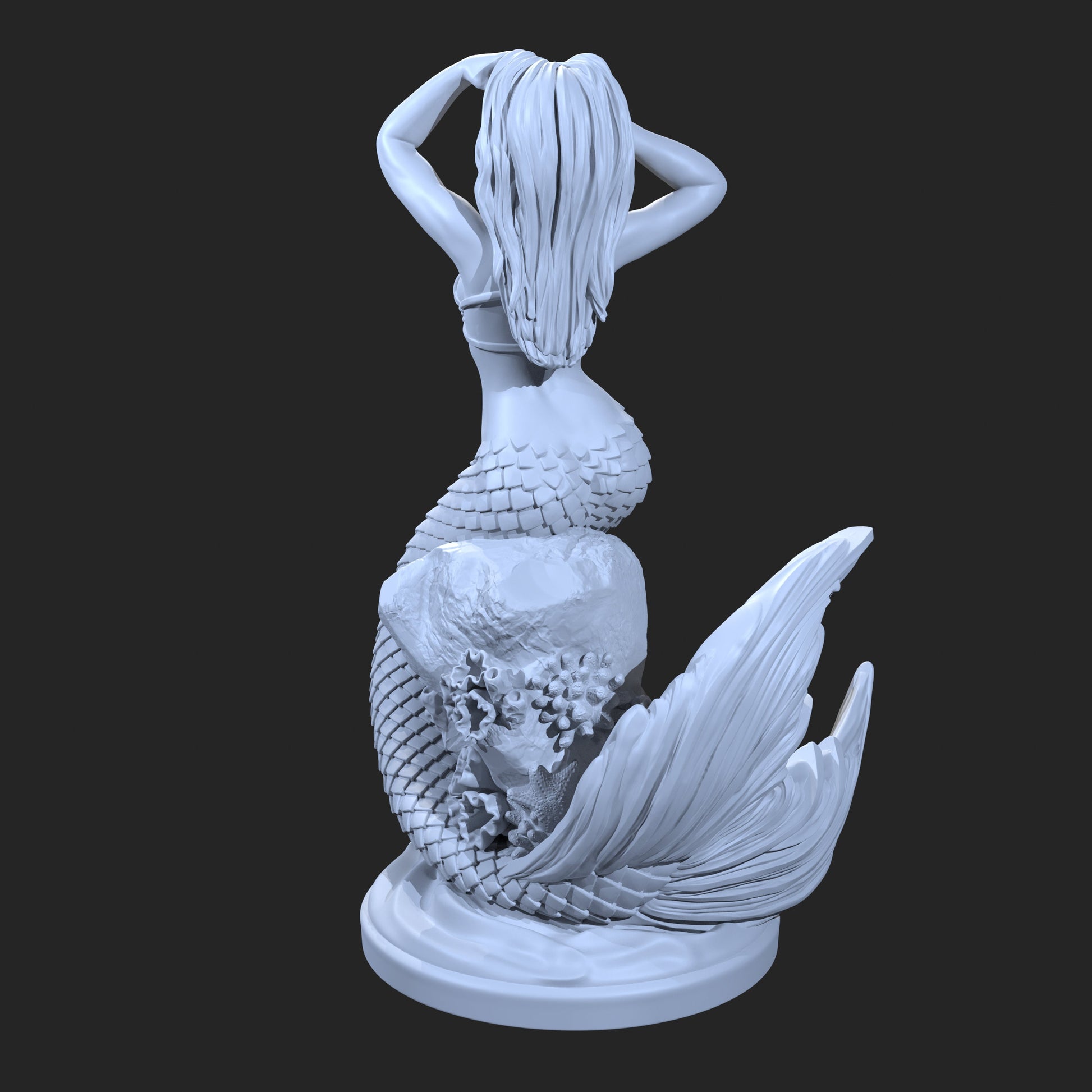 Mermaid Selindi Miniature (Standard, Topless, & Wilder Options) - Claudia's Gallery - 28mm / 32mm / 36mm / 75mm