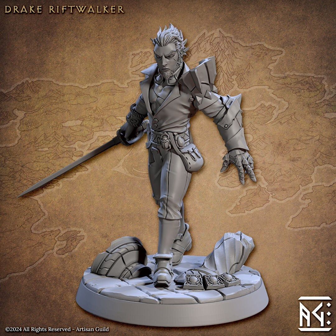 Drake Riftwalker Miniature - Artisan Guild - 28mm / 32mm / 36mm