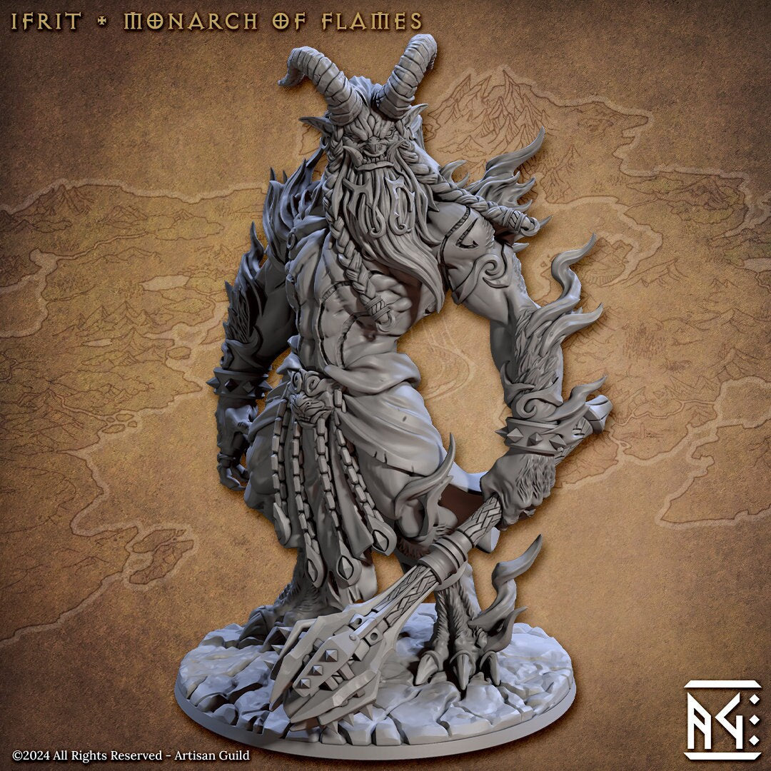 Epic Boss Ifrit, Monarch of Flames - Artisan Guild - 28mm / 32mm / 36mm