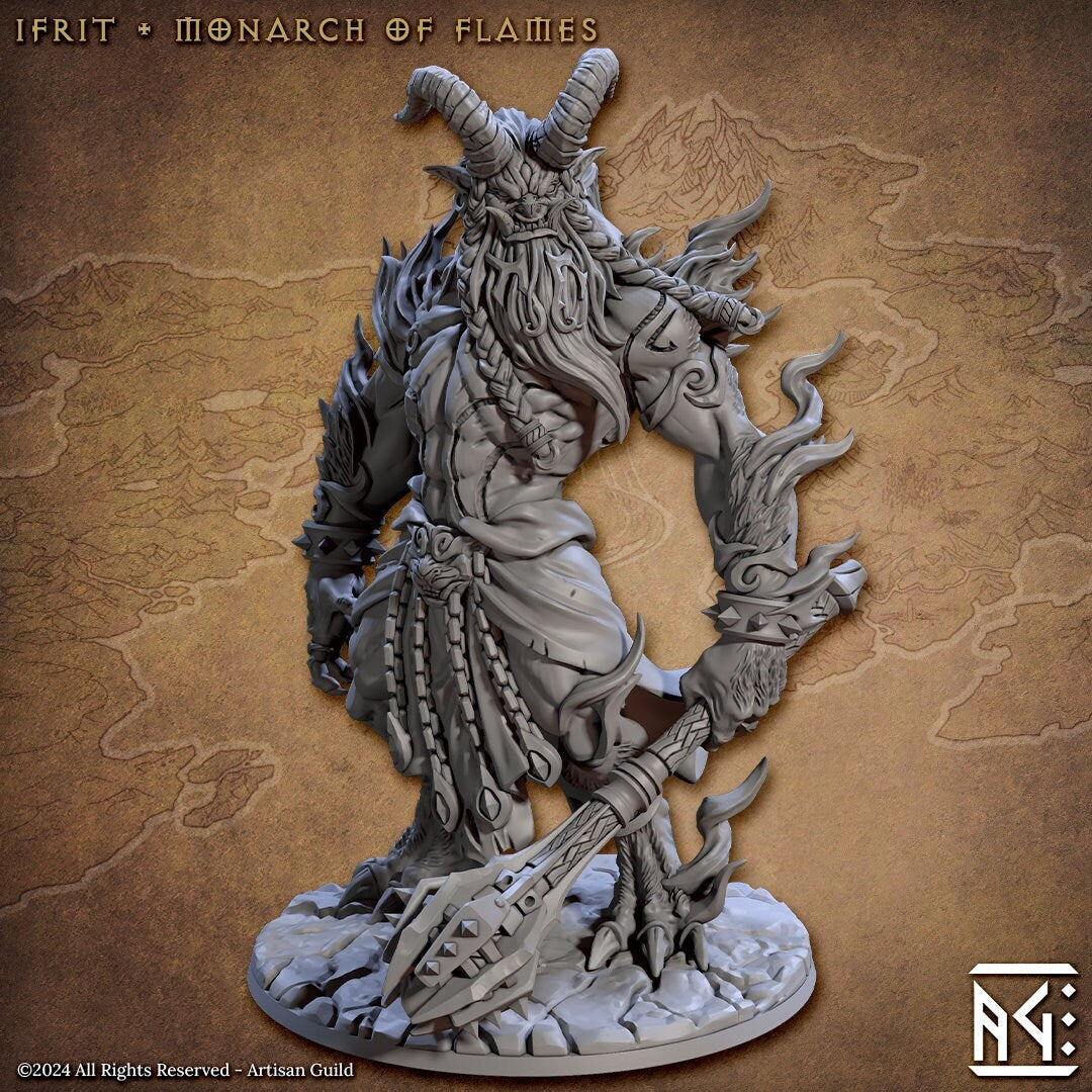 Epic Boss Ifrit, Monarch of Flames - Artisan Guild - 28mm / 32mm / 36mm