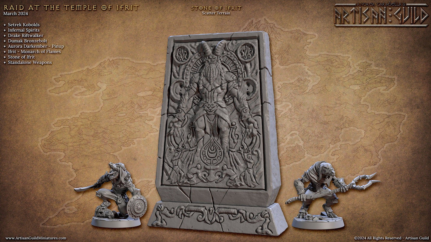Stone of Ifrit Miniature - Artisan Guild - Terrain