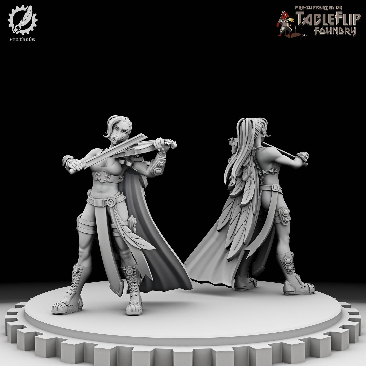 Aurora Vanguard Violinist 001 (Standard & NSFW Variations) - Feathr0z - 32mm