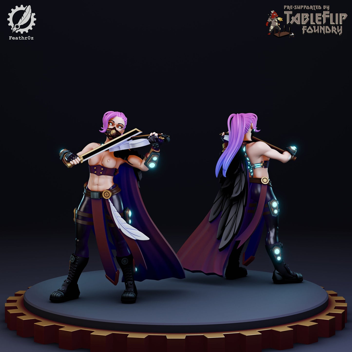 Aurora Vanguard Violinist 001 (Standard & NSFW Variations) - Feathr0z - 32mm