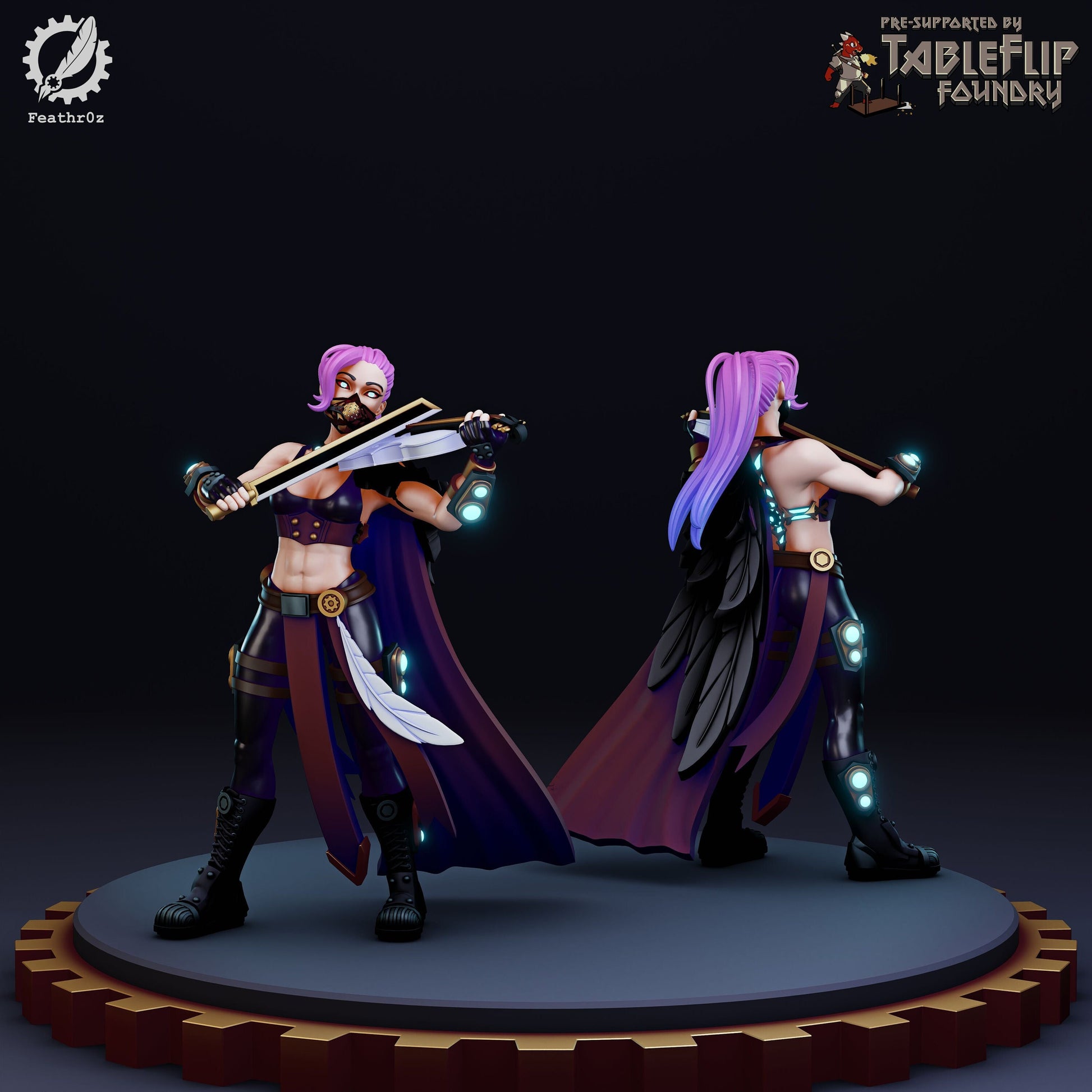 Aurora Vanguard Violinist 001 (Standard & NSFW Variations) - Feathr0z - 32mm