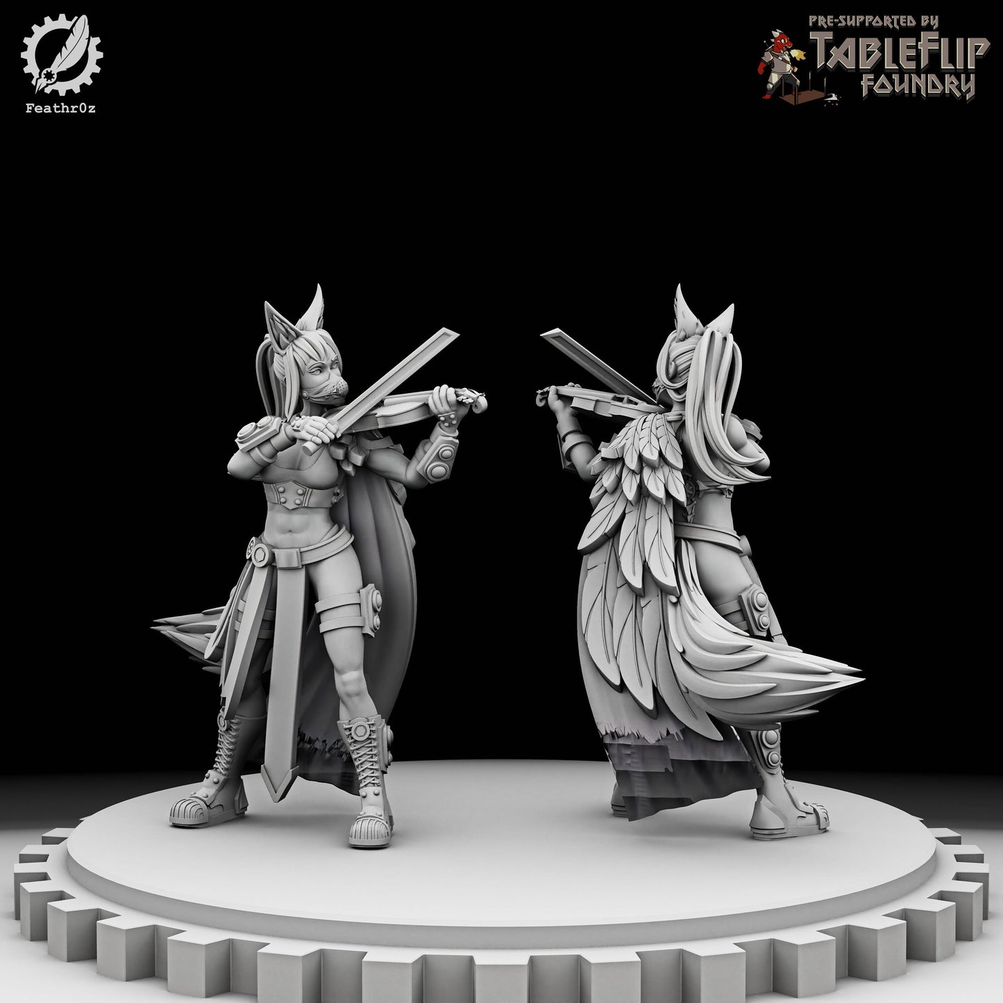 Aurora Vanguard Violinist 002 (Standard & NSFW Variations) - Feathr0z - 32mm