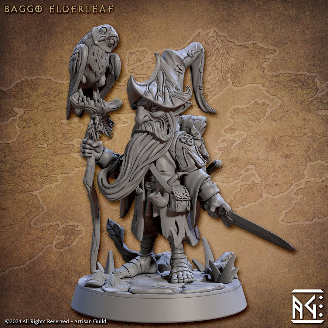 Baggo Elderleaf Miniature - Artisan Guild - 28mm / 32mm / 36mm