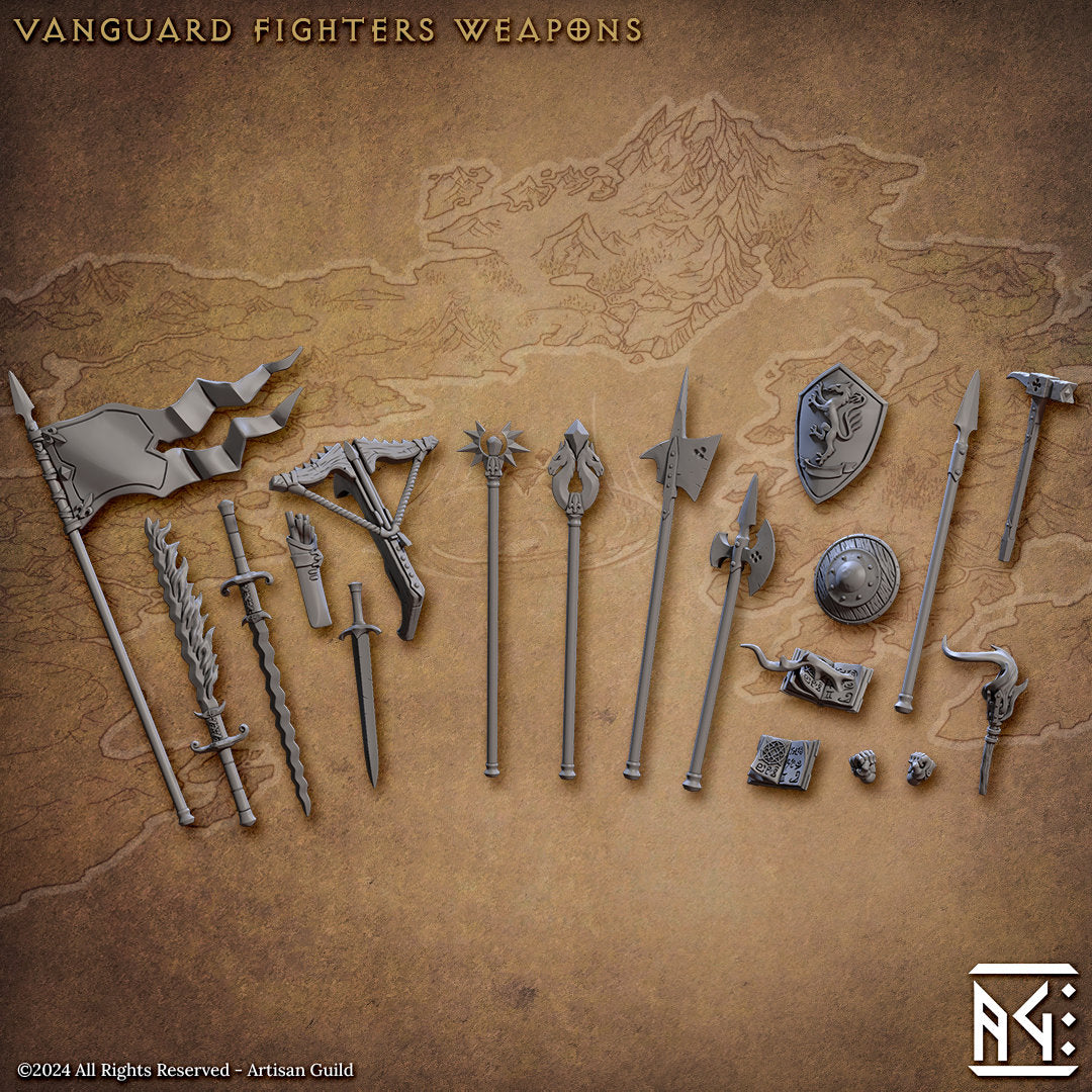 Vanguard Fighters Weapons Set - Artisan Guild - 28mm / 32mm / 36mm