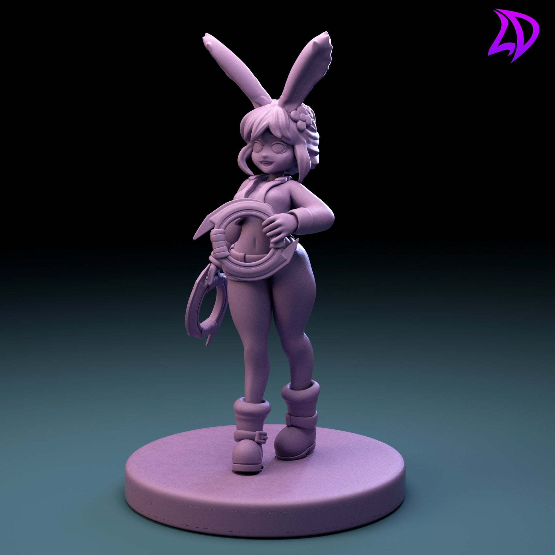 Dancing Bunny Elci Miniature - Lavender Devilry - 28mm / 32mm / 36mm