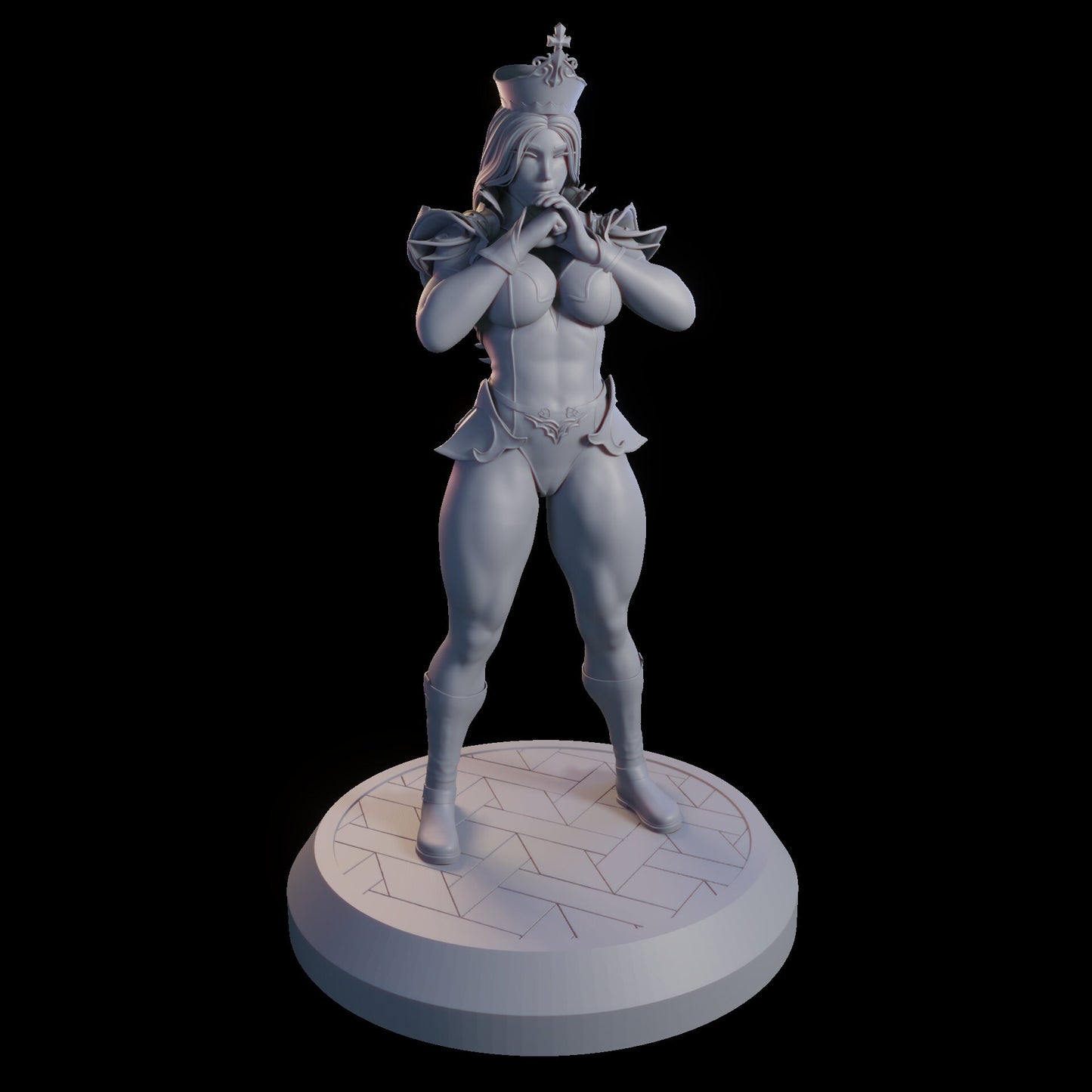 Priestess Bella Miniature (Standard & NSFW Variations) - QB Works - 28mm / 32mm / 36mm / 75mm