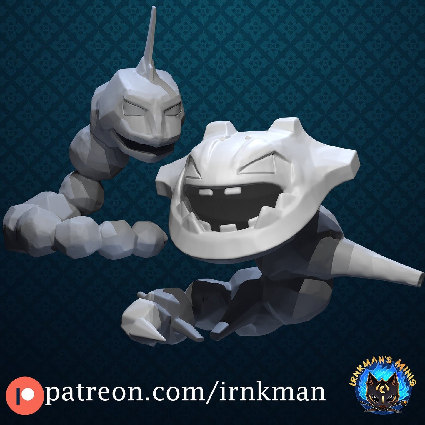 Onix / Steelix Miniatures - Irnkman's Minis