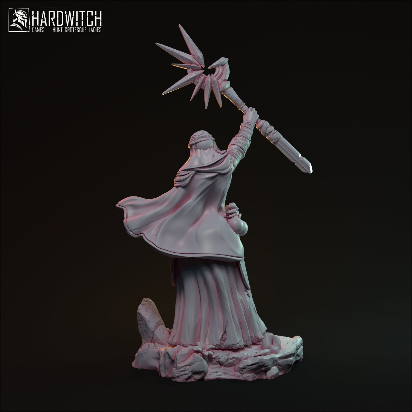 Eva Meda Miniature (Standard & Alternate Variations) - HardWitch Games - 28mm / 32mm / 36mm / 75mm