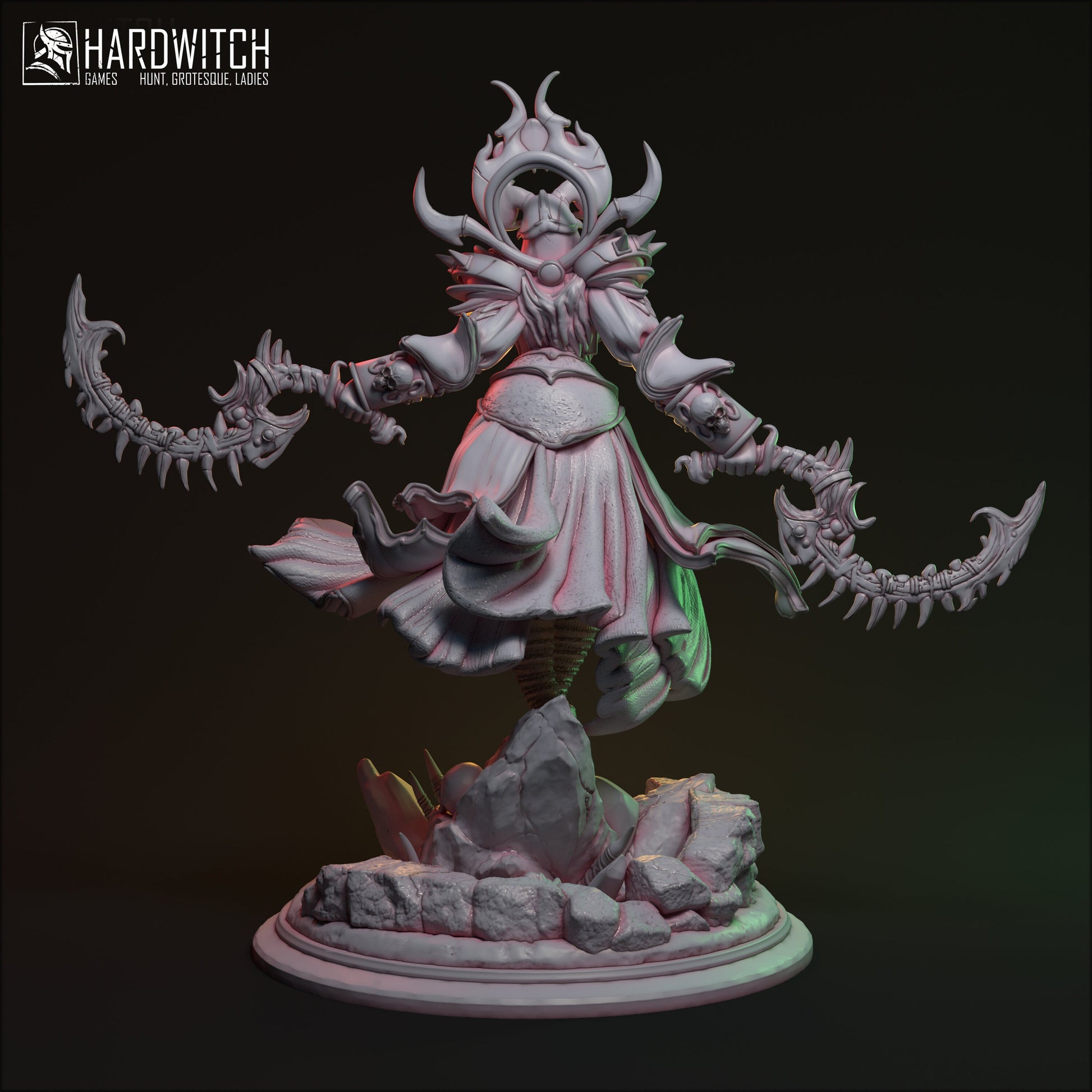 Geho Santiam Miniature (Standard & NSFW Variations) - HardWitch Games - 28mm / 32mm / 36mm / 75mm