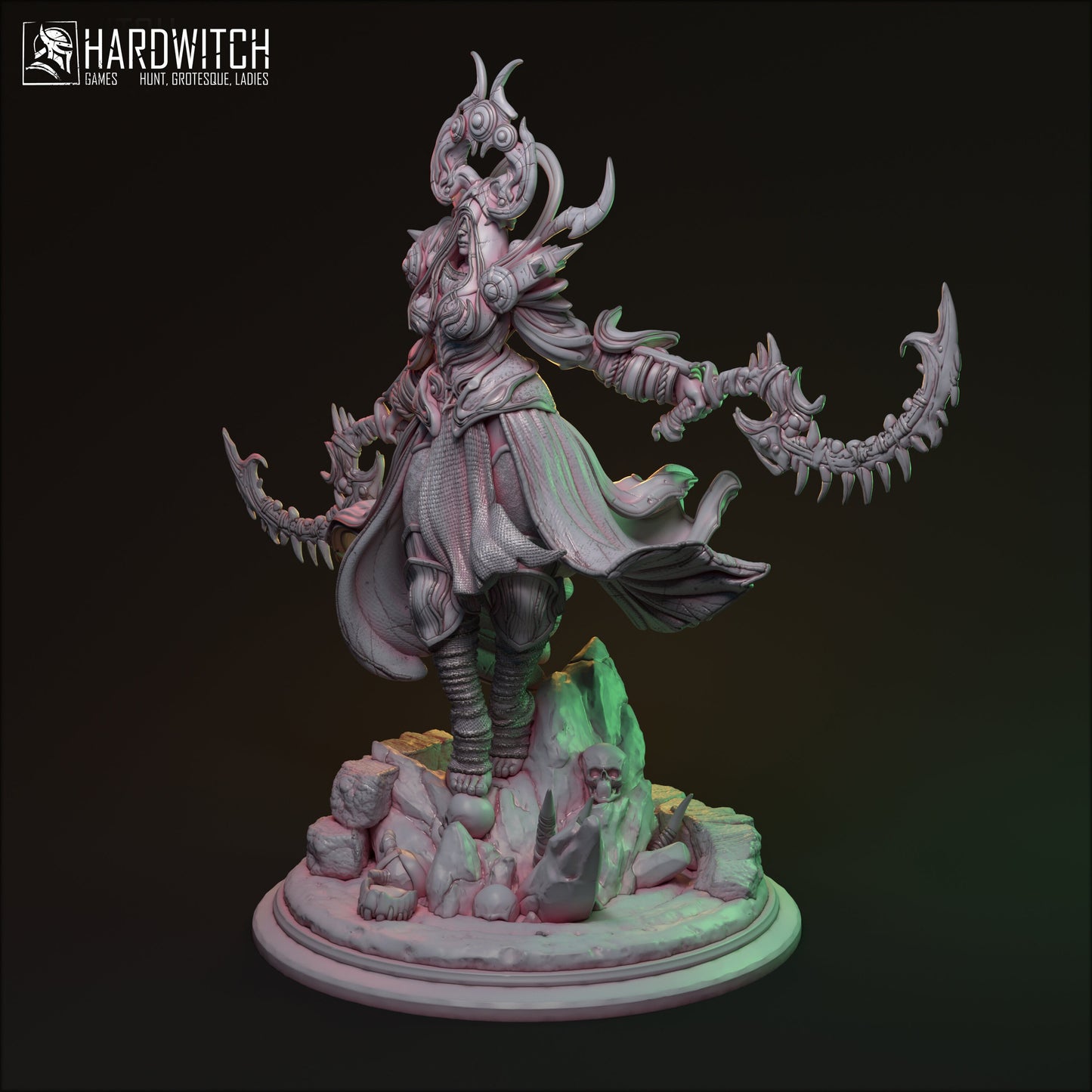 Geho Santiam Miniature (Standard & NSFW Variations) - HardWitch Games - 28mm / 32mm / 36mm / 75mm