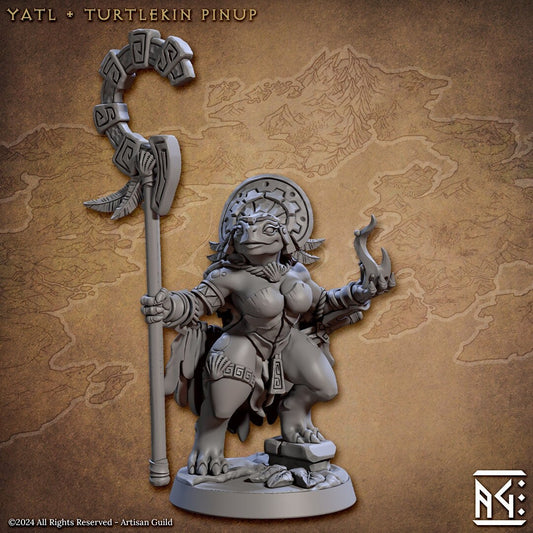 Yat'l, Turtlekin Pinup Miniature - Artisan Guild - 28mm / 32mm / 36mm