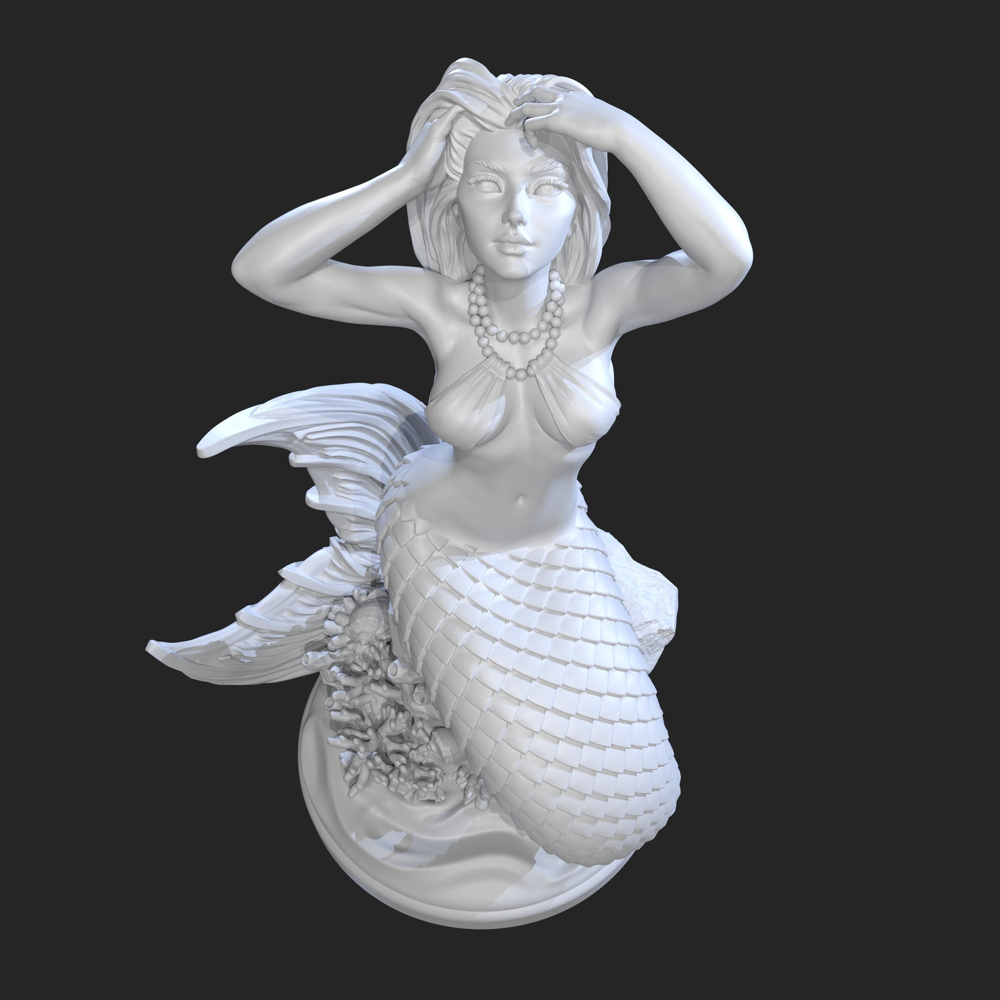 Mermaid Selindi Miniature (Standard, Topless, & Wilder Options) - Claudia's Gallery - 28mm / 32mm / 36mm / 75mm