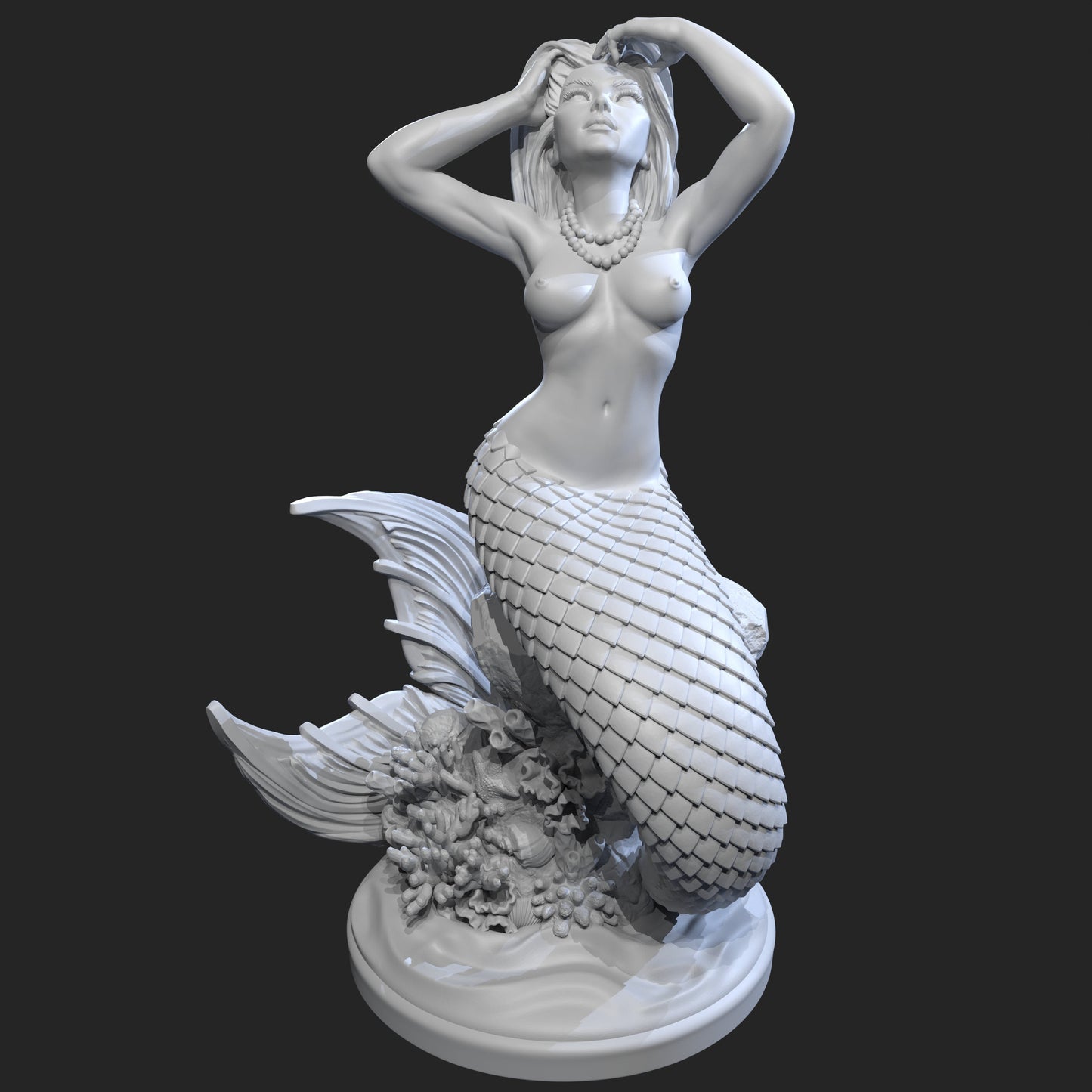 Mermaid Selindi Miniature (Standard, Topless, & Wilder Options) - Claudia's Gallery - 28mm / 32mm / 36mm / 75mm