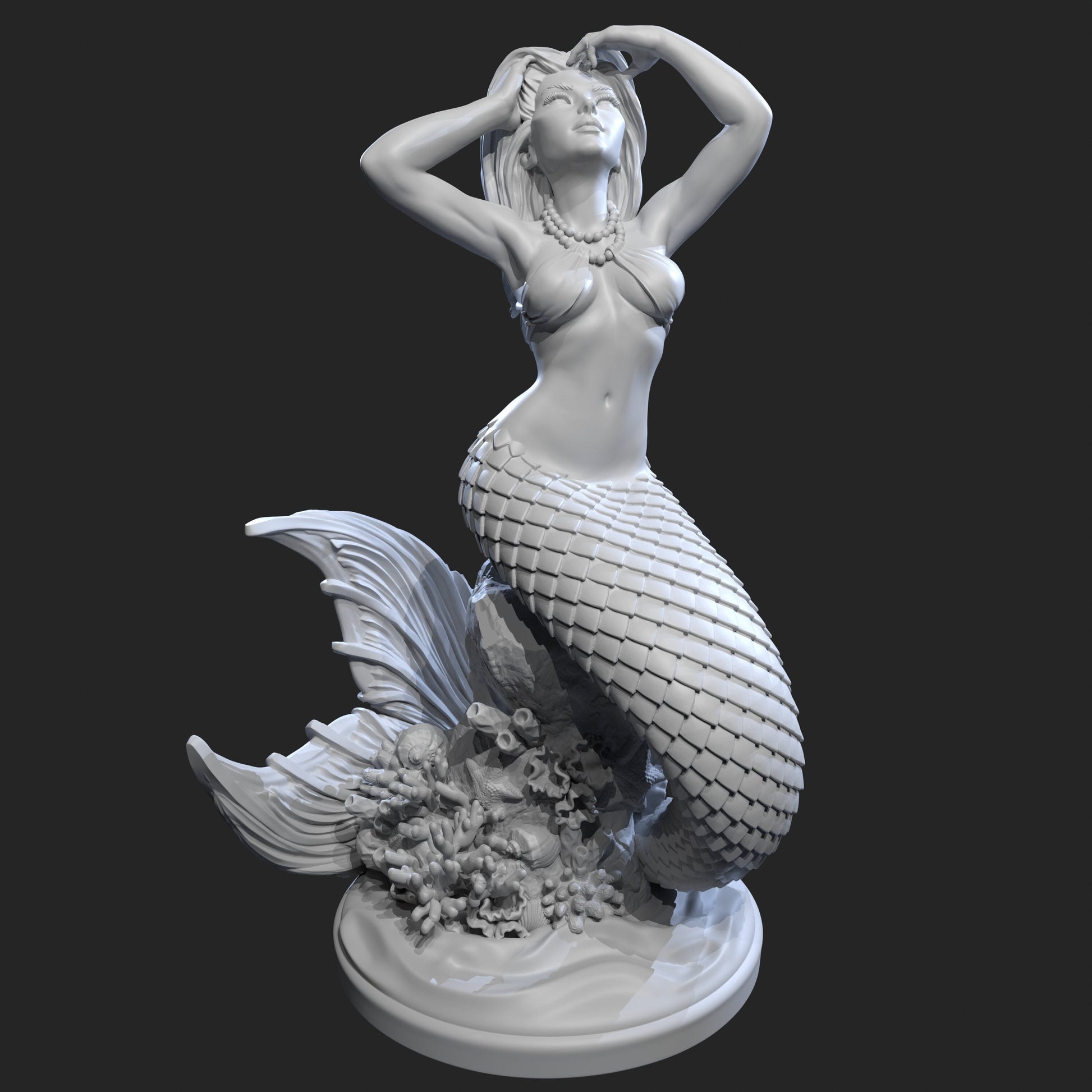 Mermaid Selindi Miniature (Standard, Topless, & Wilder Options) - Claudia's Gallery - 28mm / 32mm / 36mm / 75mm