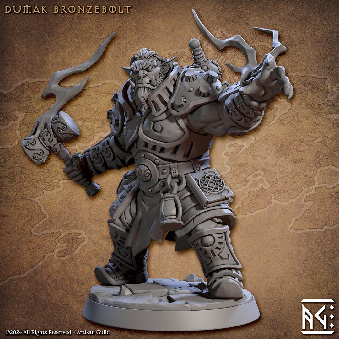 Dumak Bronzebolt Miniature - Artisan Guild - 28mm / 32mm / 36mm