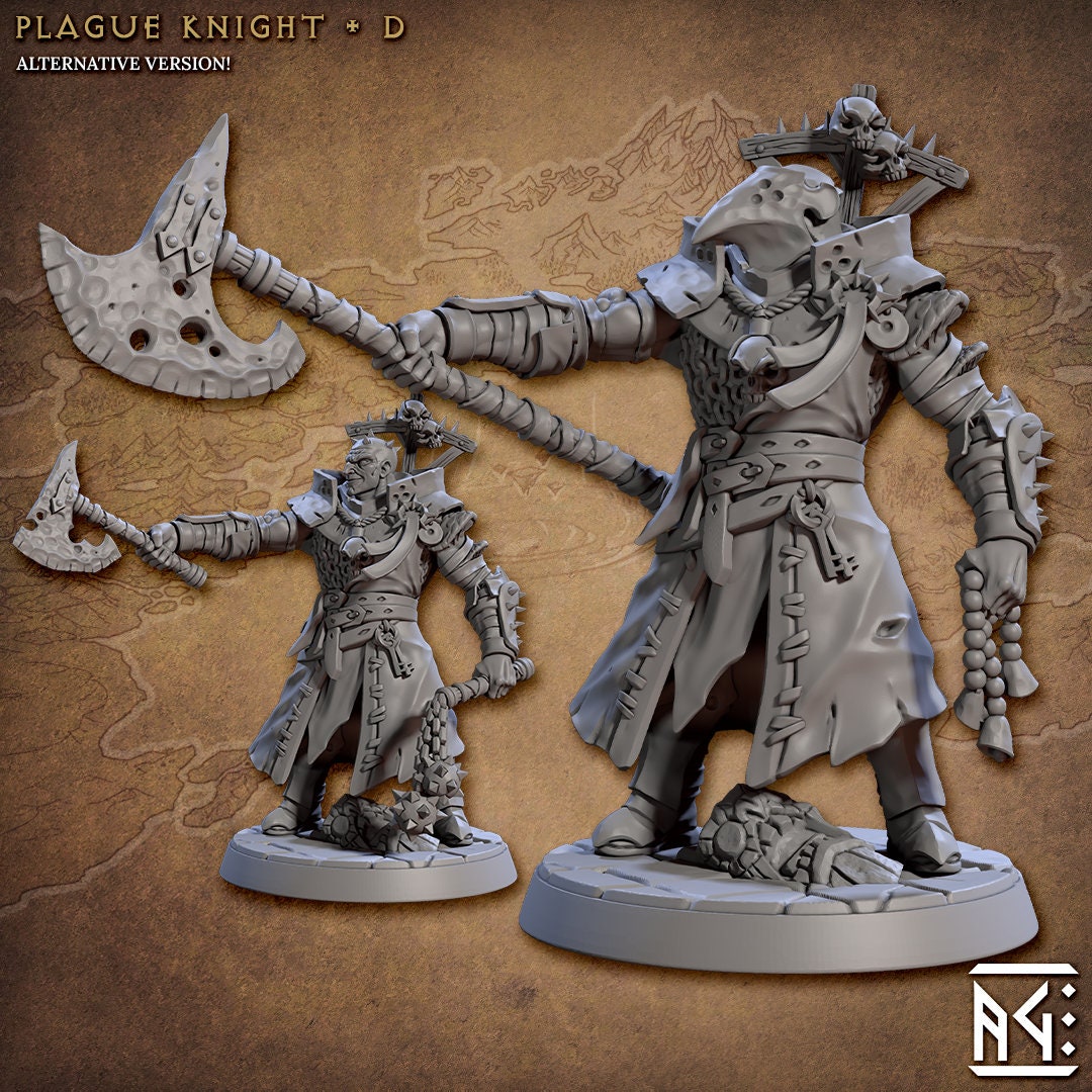 Plague Knights of Melmora Miniatures (8 Variations) - Artisan Guild - 28mm / 32mm / 36mm