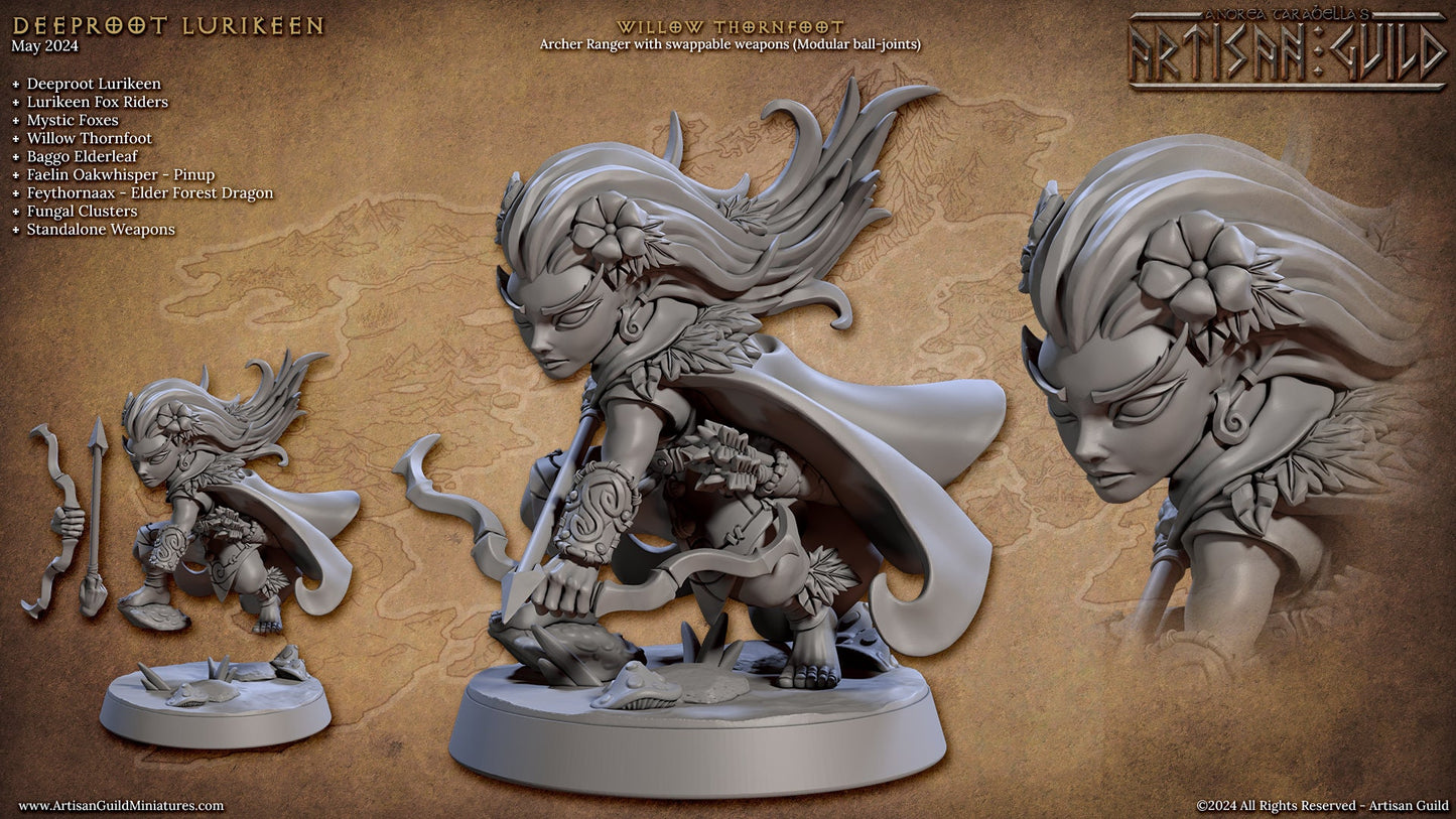 Faelin Oakwhisper Miniature (Standard & Alternate Variations) - Artisan Guild - 28mm / 32mm / 36mm