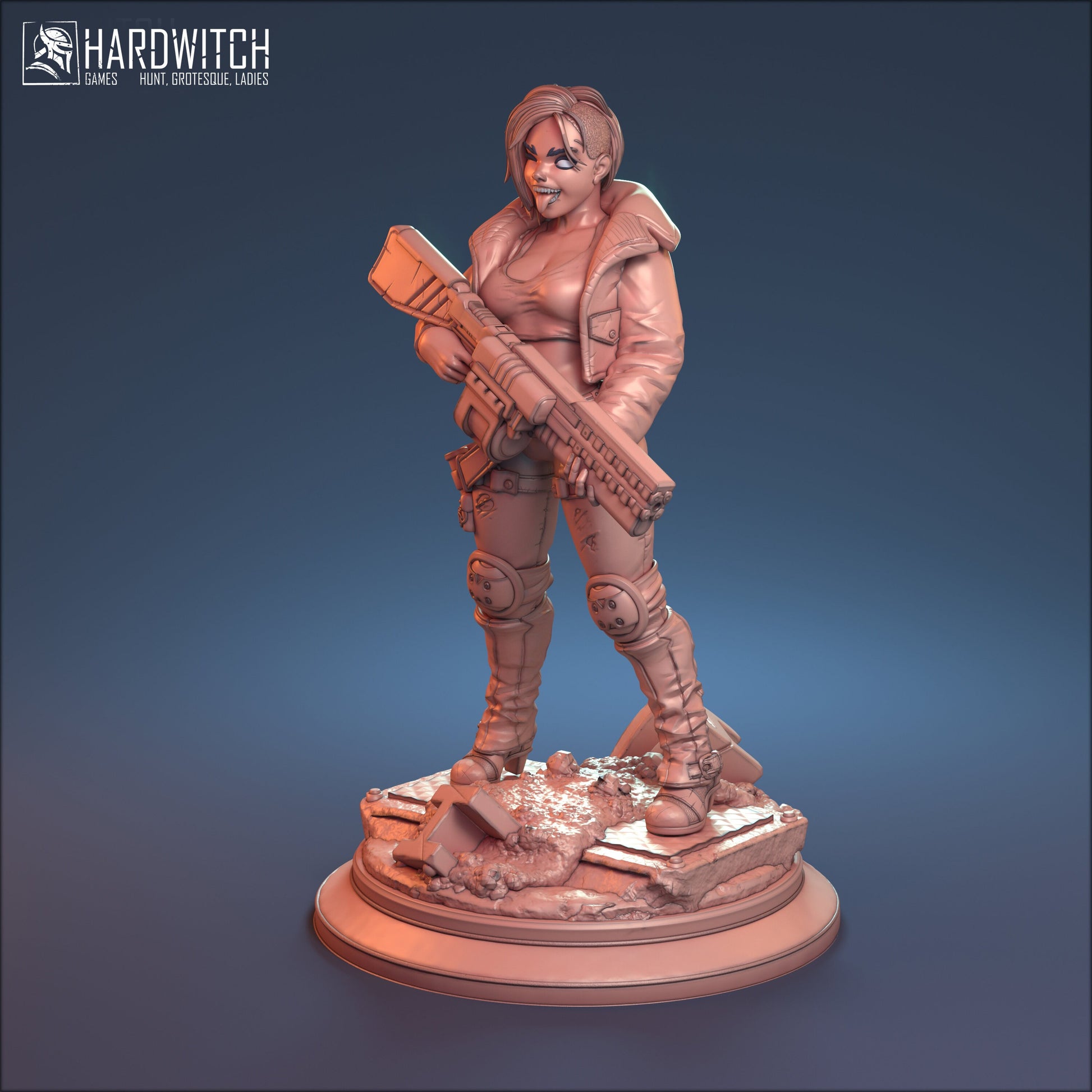 Ginger Bolt Miniature - HardWitch Games - 28mm / 32mm / 36mm / 75mm