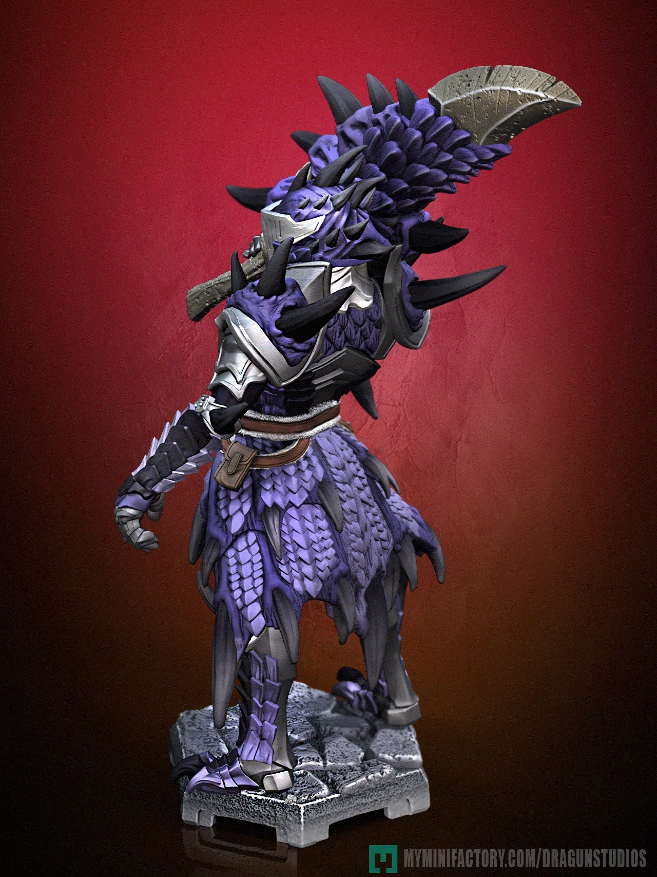 Gabr (Dark Dragon Armor Set) - DraGun Studios - 28mm / 32mm / 36mm / 75mm