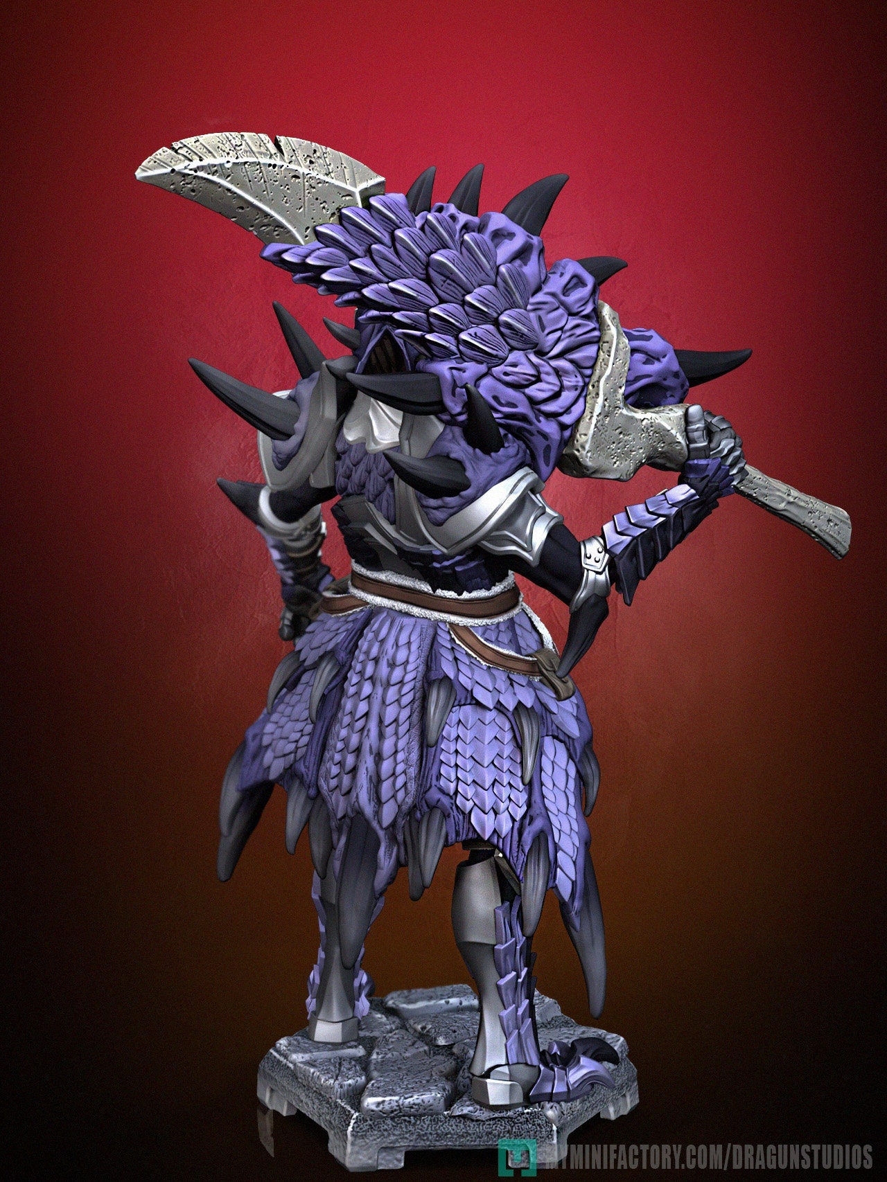 Gabr (Dark Dragon Armor Set) - DraGun Studios - 28mm / 32mm / 36mm / 75mm