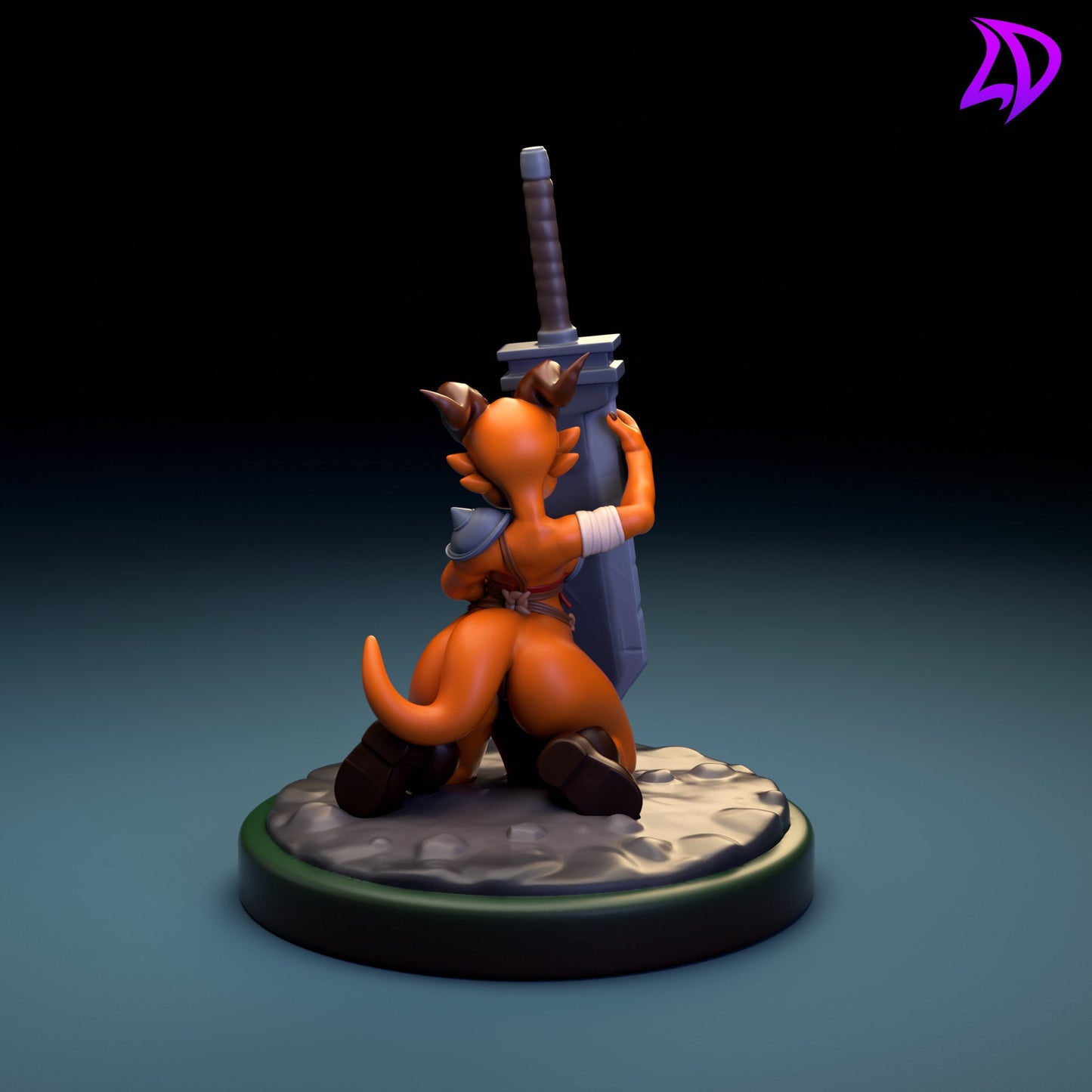 Kobold Squire Skwee Miniature - Lavender Devilry - 28mm / 32mm / 36mm