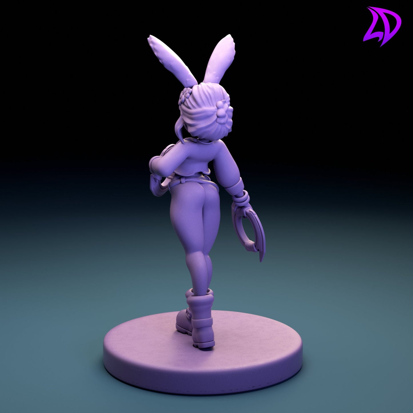 Dancing Bunny Elci Miniature - Lavender Devilry - 28mm / 32mm / 36mm