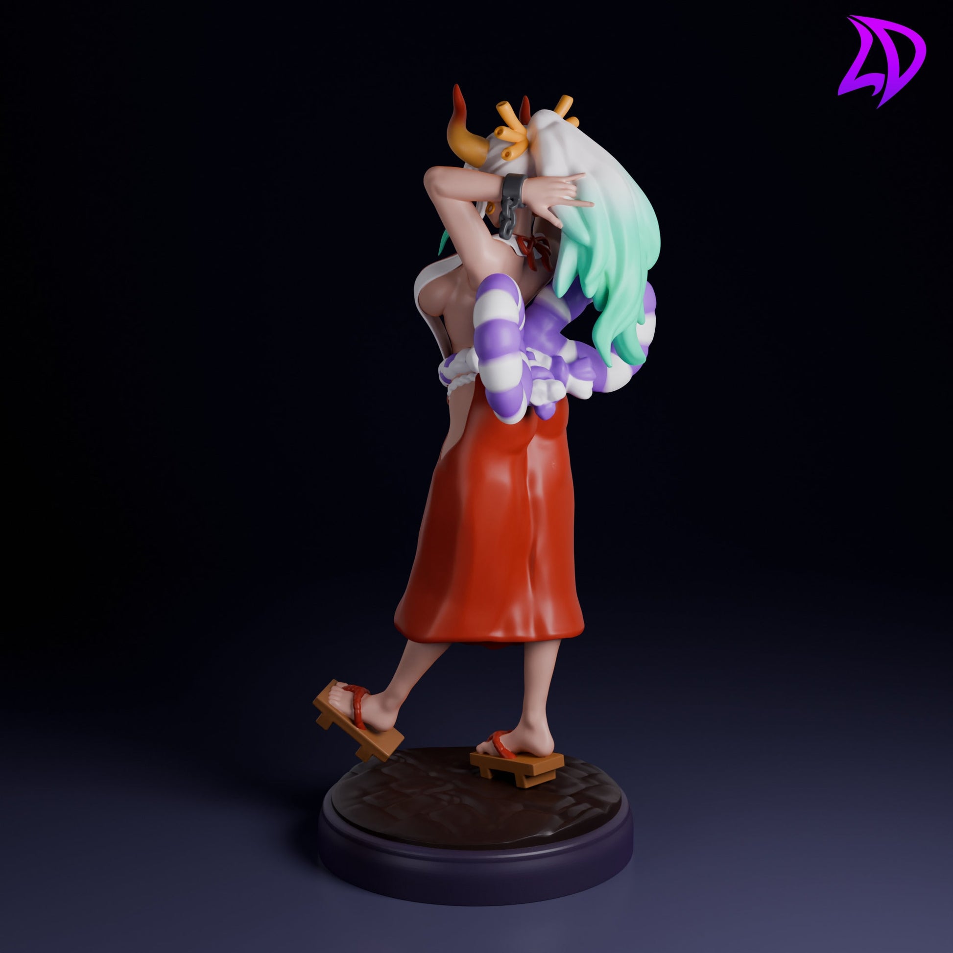 Oni Princess Miniature - Lavender Devilry - 28mm / 32mm / 36mm