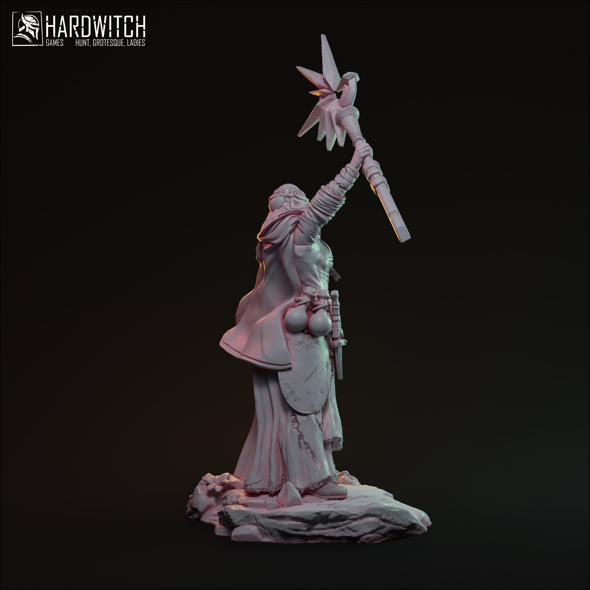 Eva Meda Miniature (Standard & Alternate Variations) - HardWitch Games - 28mm / 32mm / 36mm / 75mm