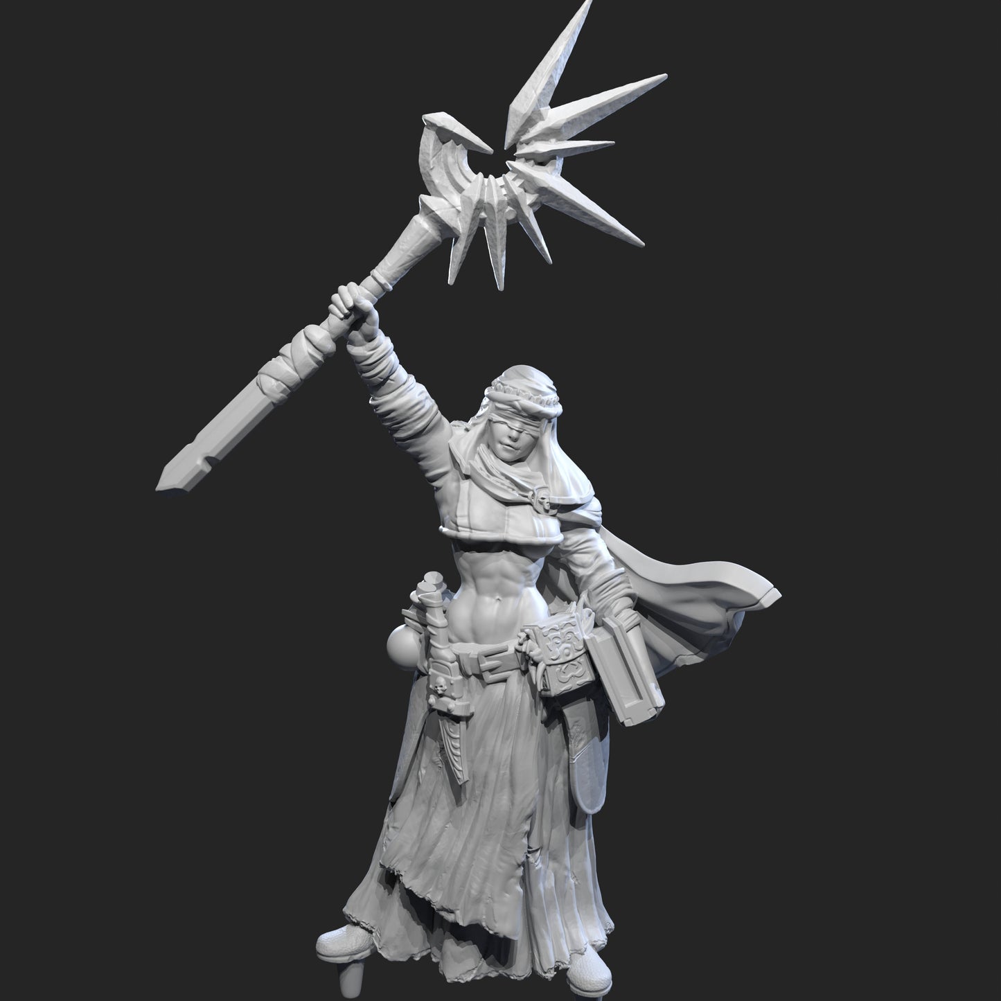 Eva Meda Miniature (Standard & Alternate Variations) - HardWitch Games - 28mm / 32mm / 36mm / 75mm