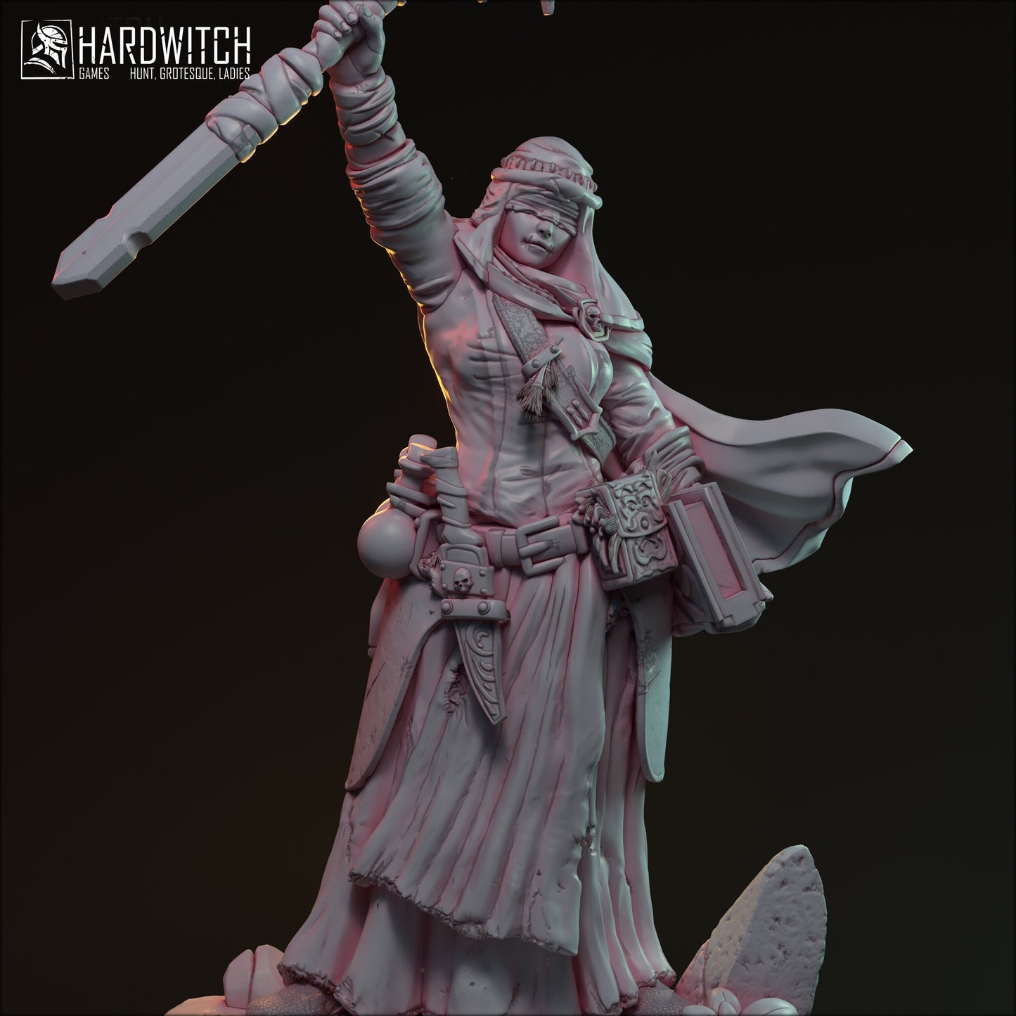 Eva Meda Miniature (Standard & Alternate Variations) - HardWitch Games - 28mm / 32mm / 36mm / 75mm