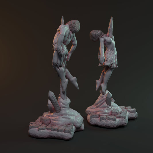 Impaled Corpses Miniature Terrain - HardWitch Games - 28mm / 32mm / 36mm