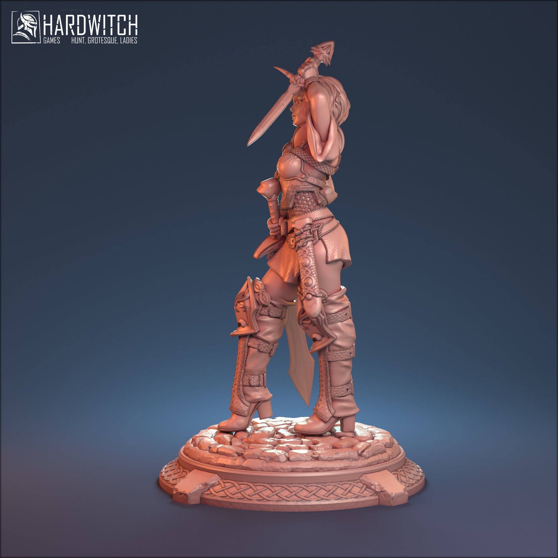 Azuralia Miniature (Standard & NSFW Variations) - HardWitch Games - 28mm / 32mm / 36mm / 75mm