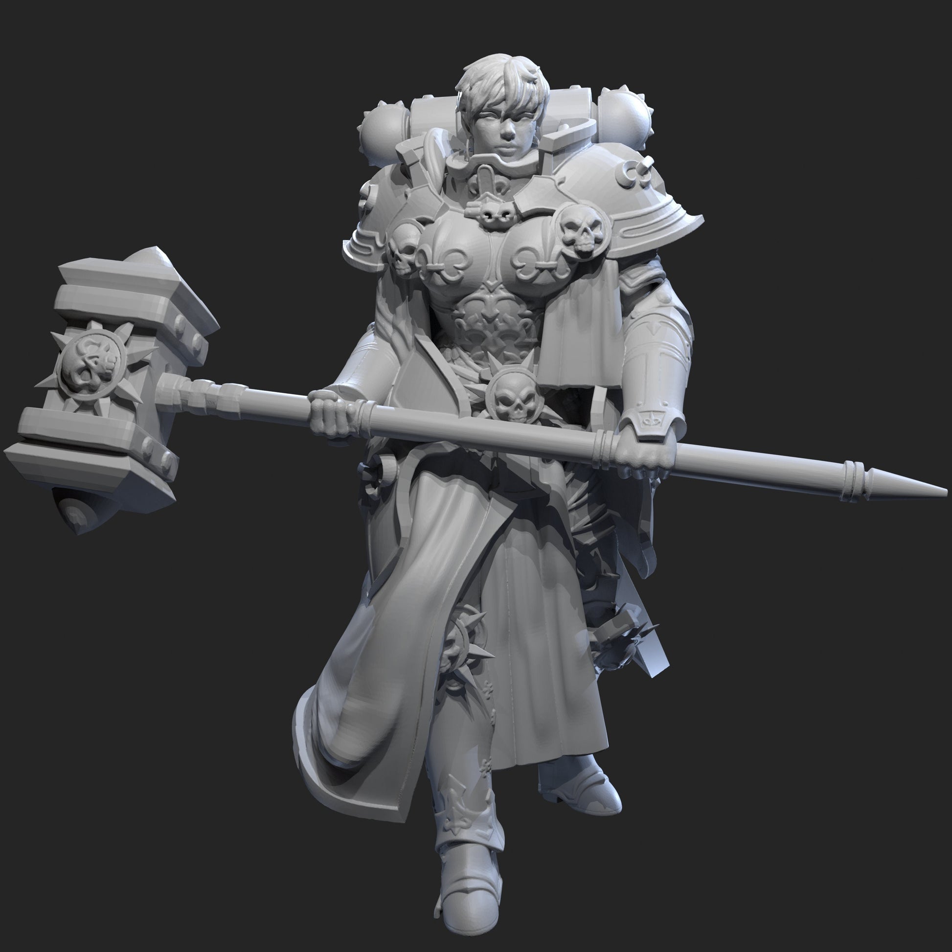 Chrisma, Storm of Retribution Figurine (Standard & NSFW Variations) - Broken Sword Miniatures - 75mm