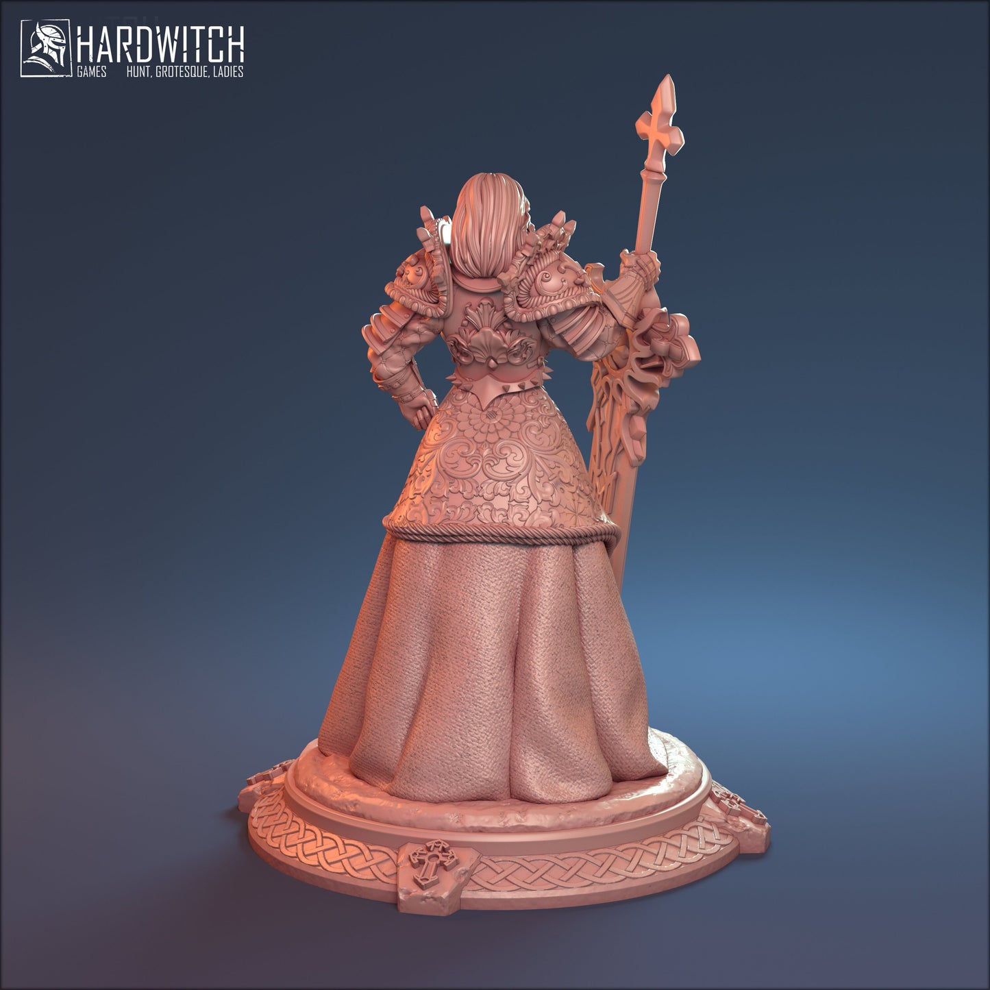 Holy Knight Matilda Miniature - HardWitch Games - 28mm / 32mm / 36mm / 75mm