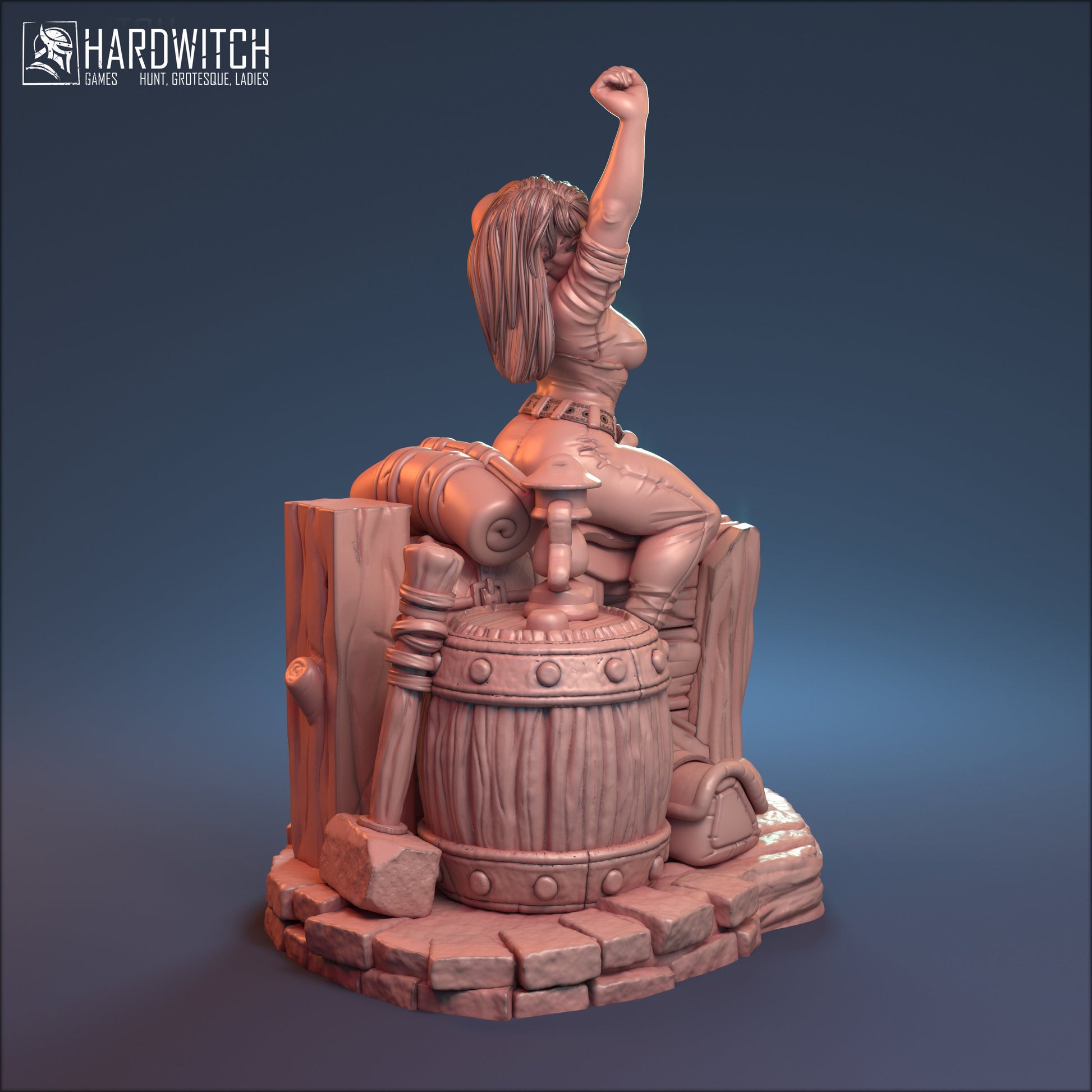 Stablemaster Sabrina Miniature (Standard & NSFW Variations) - HardWitch Games - 28mm / 32mm / 36mm / 75mm