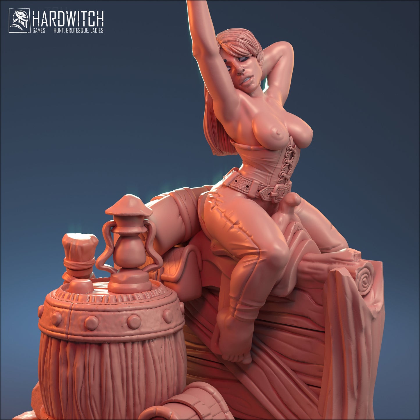 Stablemaster Sabrina Miniature (Standard & NSFW Variations) - HardWitch Games - 28mm / 32mm / 36mm / 75mm