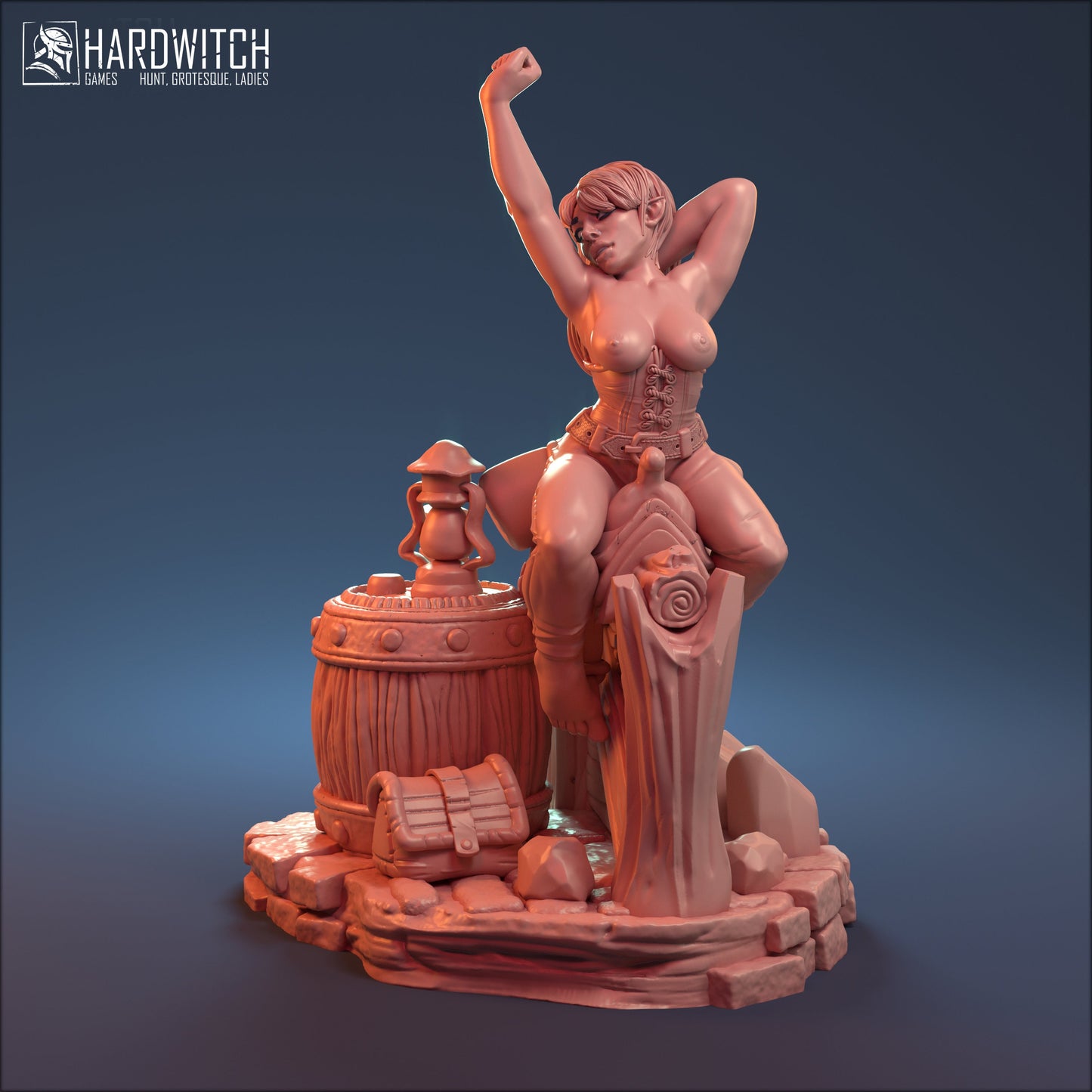 Stablemaster Sabrina Miniature (Standard & NSFW Variations) - HardWitch Games - 28mm / 32mm / 36mm / 75mm