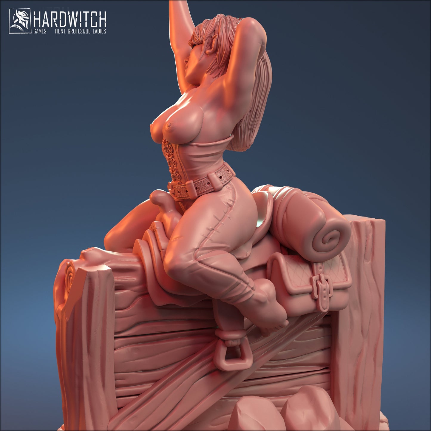 Stablemaster Sabrina Miniature (Standard & NSFW Variations) - HardWitch Games - 28mm / 32mm / 36mm / 75mm