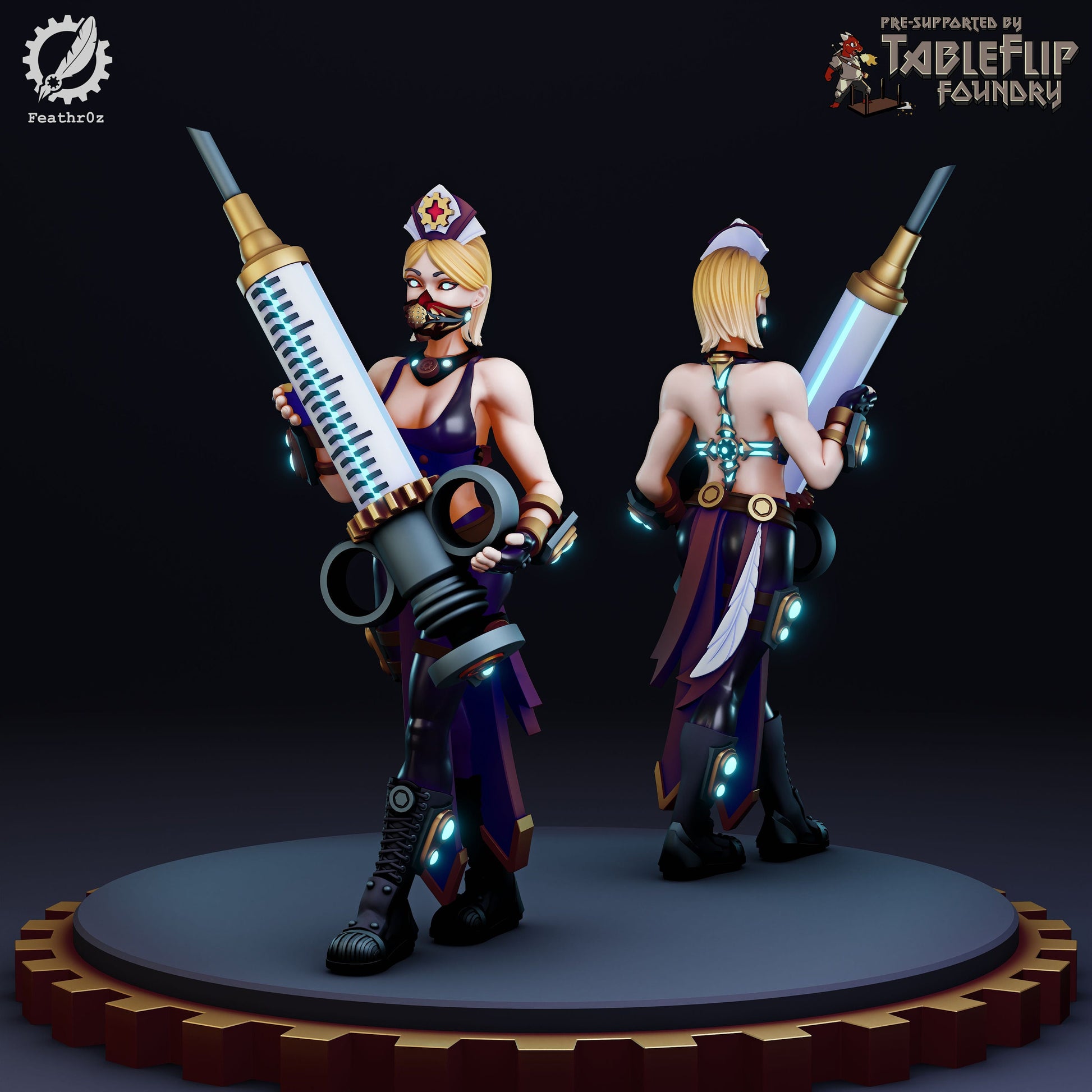 Aurora Vanguard Nurse Squad (Standard & NSFW Variations) - Feathr0z - 32mm