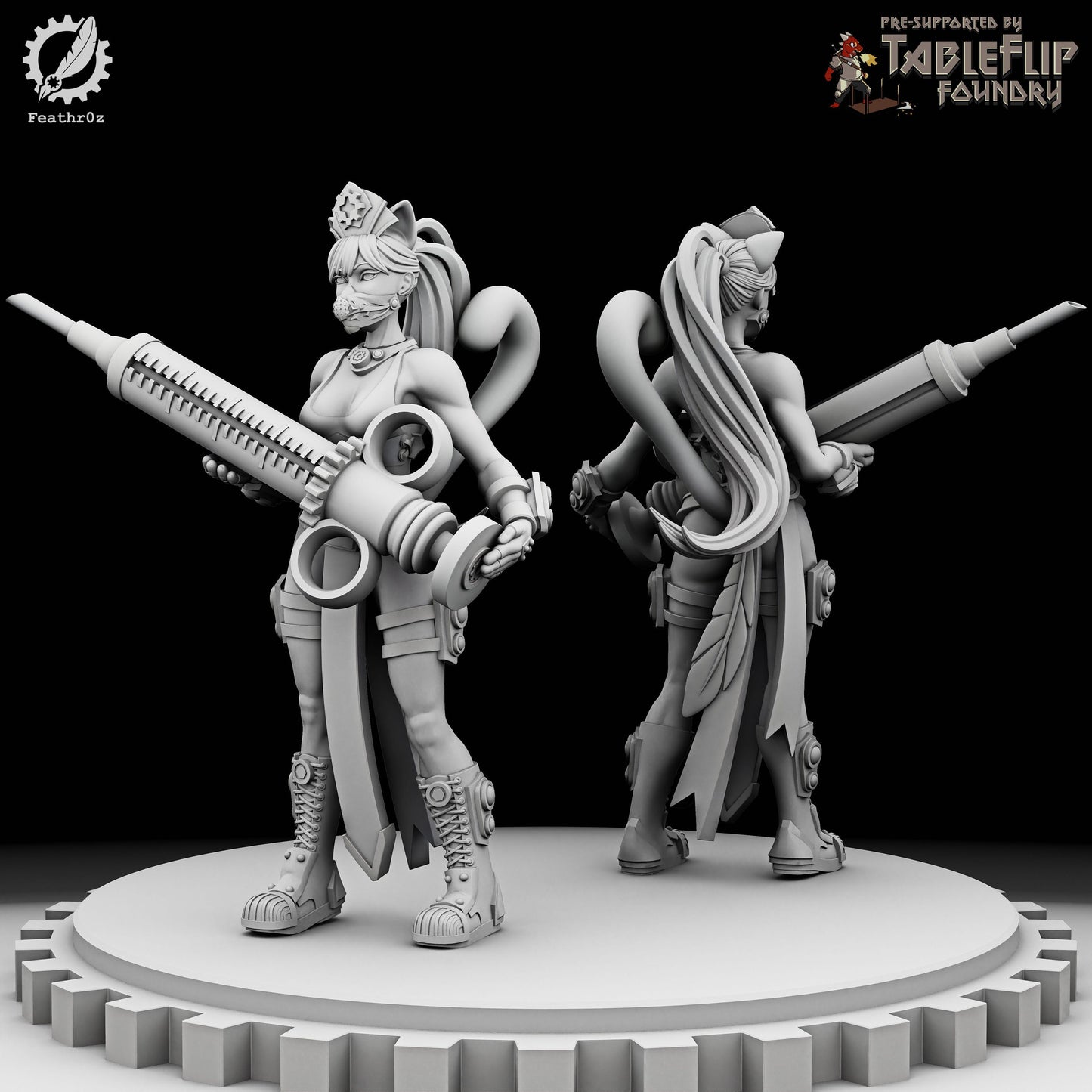 Aurora Vanguard Nurse Squad (Standard & NSFW Variations) - Feathr0z - 32mm