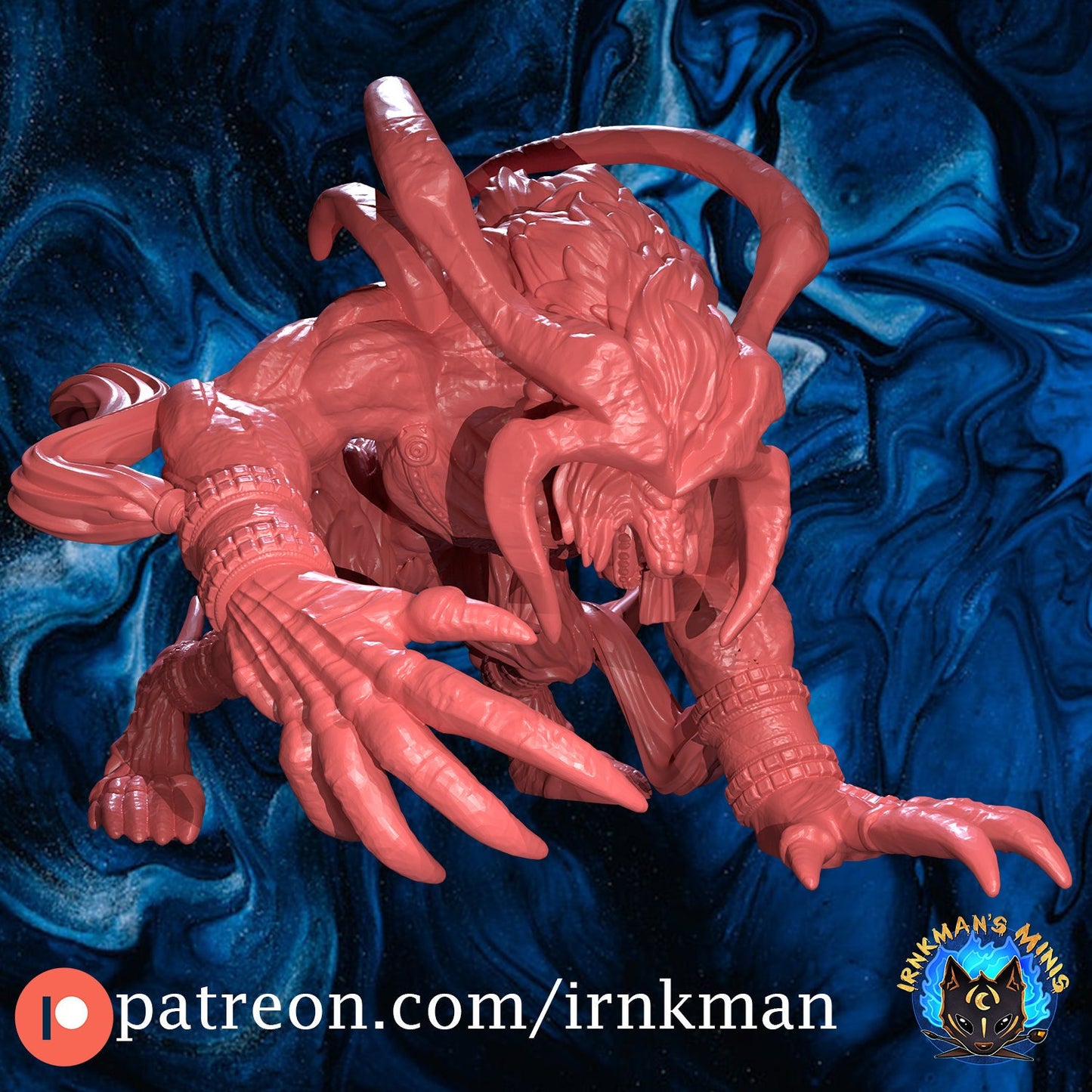 Ifrit FFX Miniature - Irnkman's Minis - 28mm / 32mm / 36mm