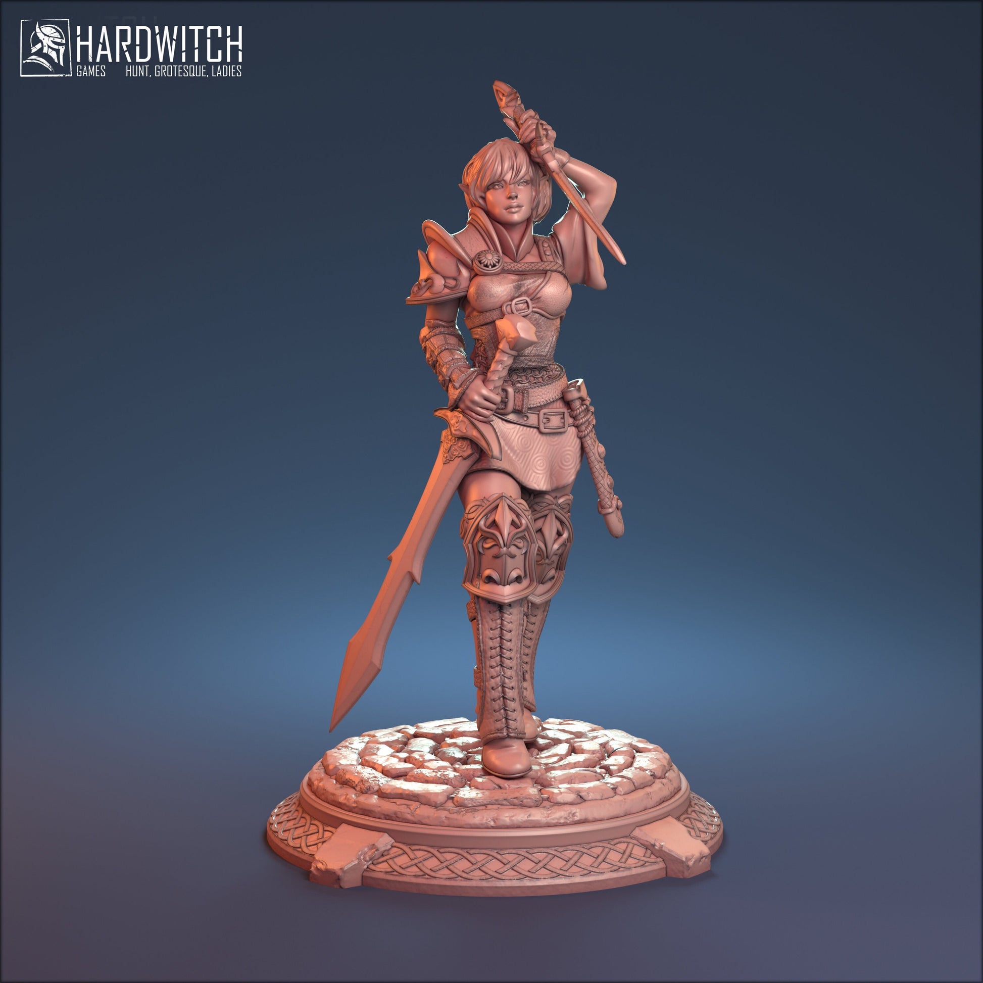 Azuralia Miniature (Standard & NSFW Variations) - HardWitch Games - 28mm / 32mm / 36mm / 75mm