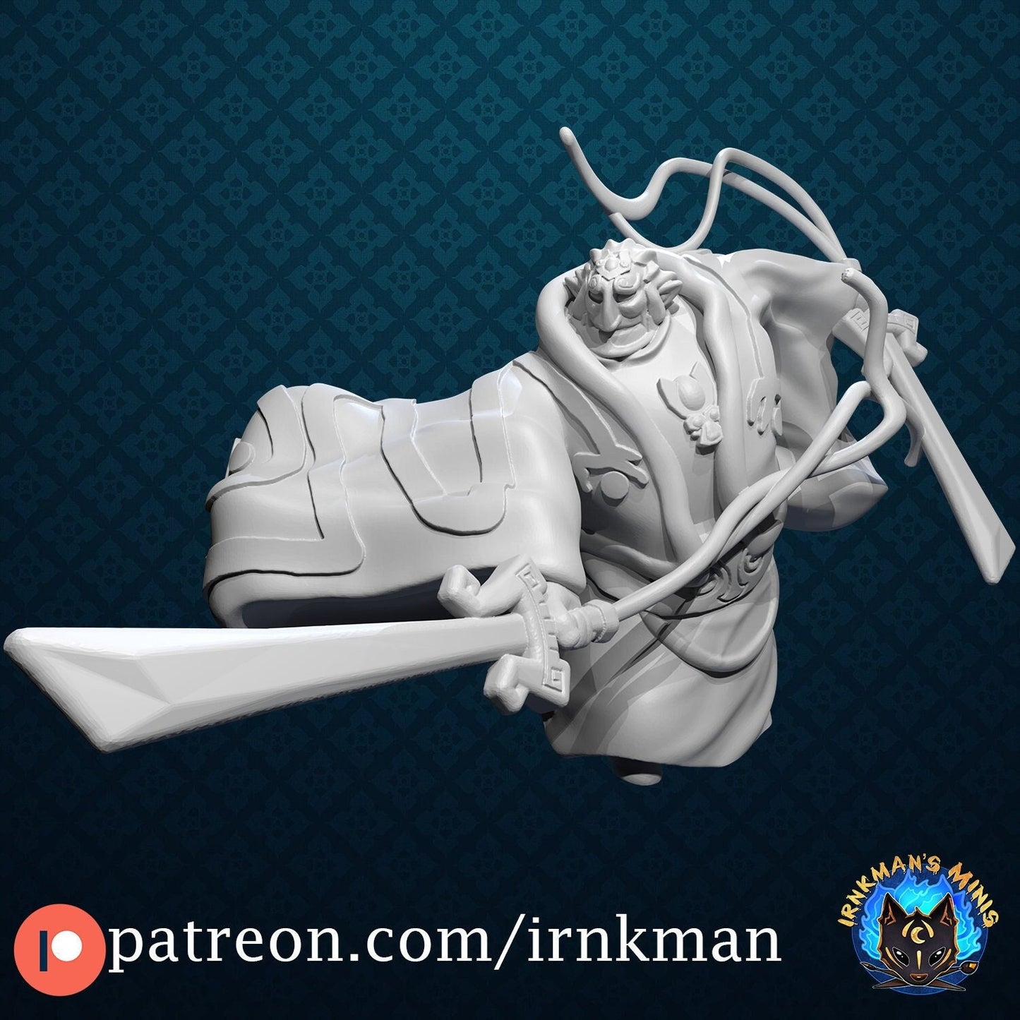 Cartoonish Boss Miniature - Irnkman's Minis - 28mm / 32mm / 36mm