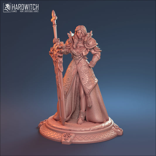 Holy Knight Matilda Miniature - HardWitch Games - 28mm / 32mm / 36mm / 75mm