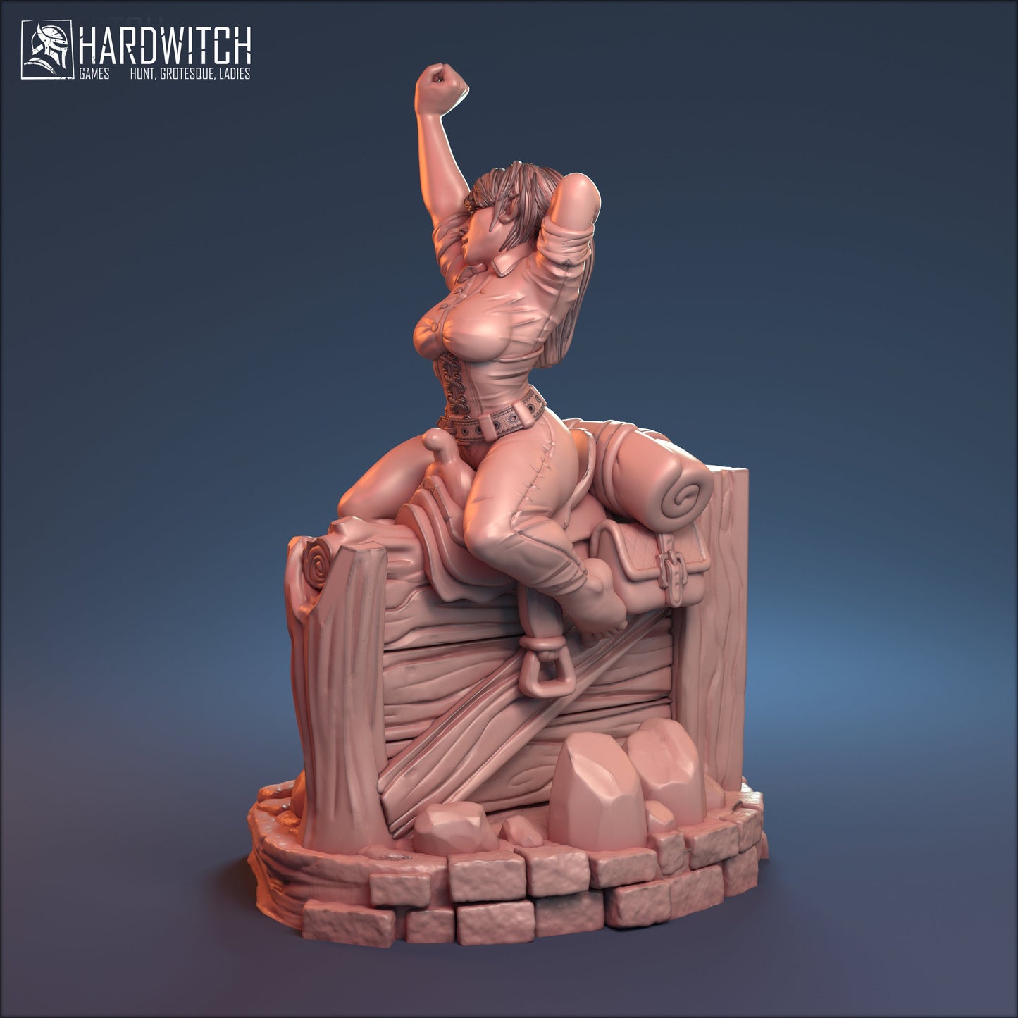 Stablemaster Sabrina Miniature (Standard & NSFW Variations) - HardWitch Games - 28mm / 32mm / 36mm / 75mm